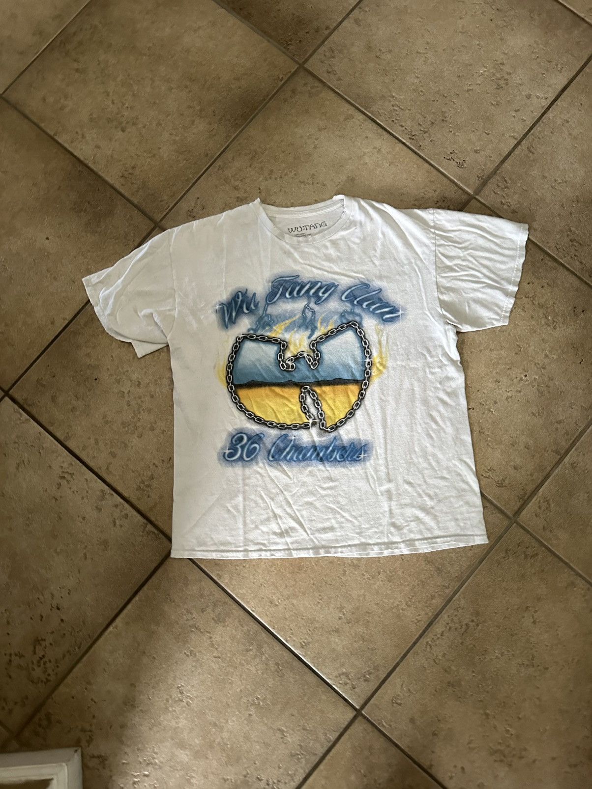 Wu-Tang Clan Wu Tang Clan Distressed 36 Chambers Tee Size US M / EU 48-50 / 2 - 1 Thumbnail