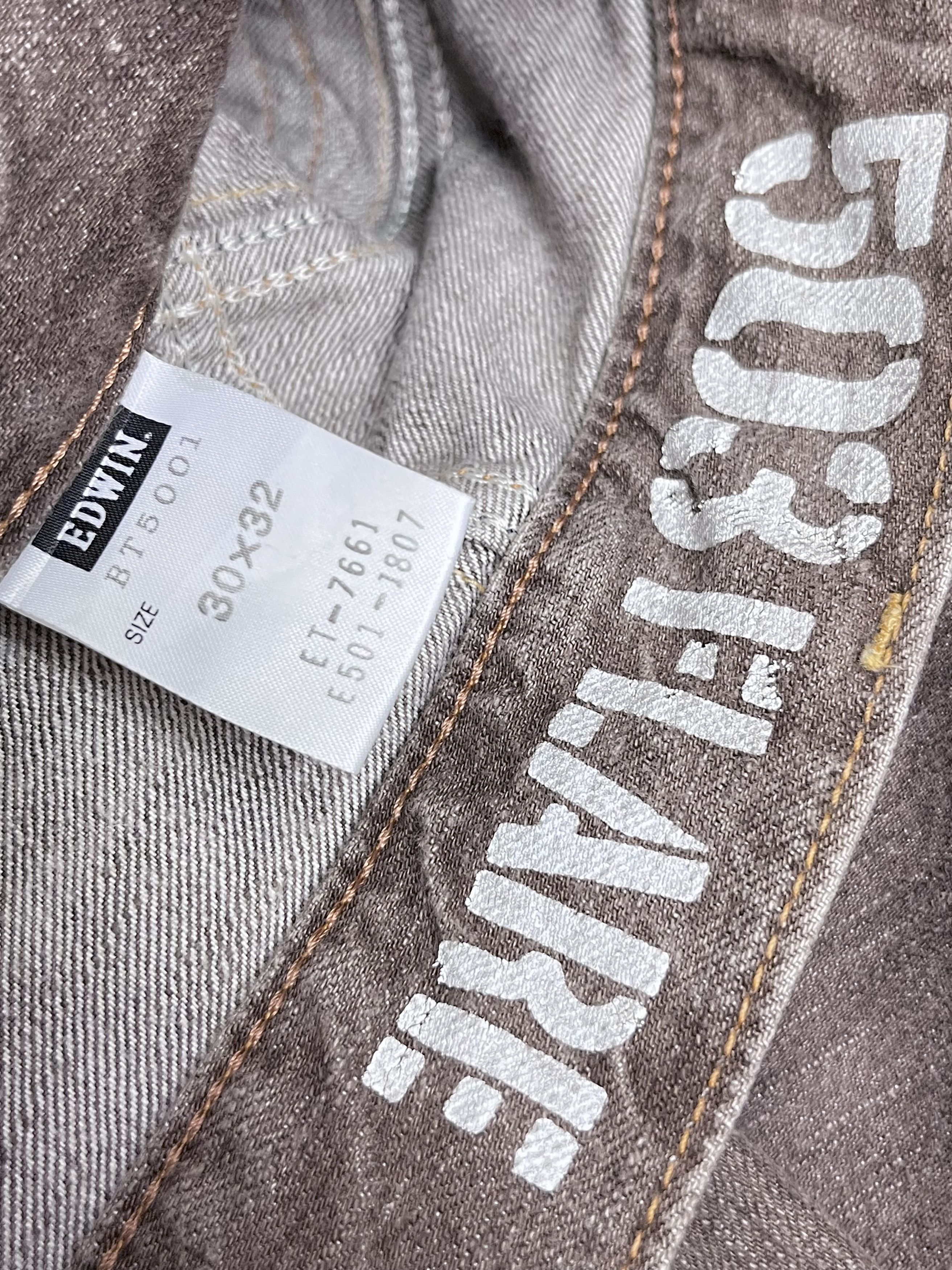 Edwin × Vintage 🔥Vintage EDWIN 503 FLARE Retro Punk Rare Brown Denim Pants Size US 31 - 10 Thumbnail