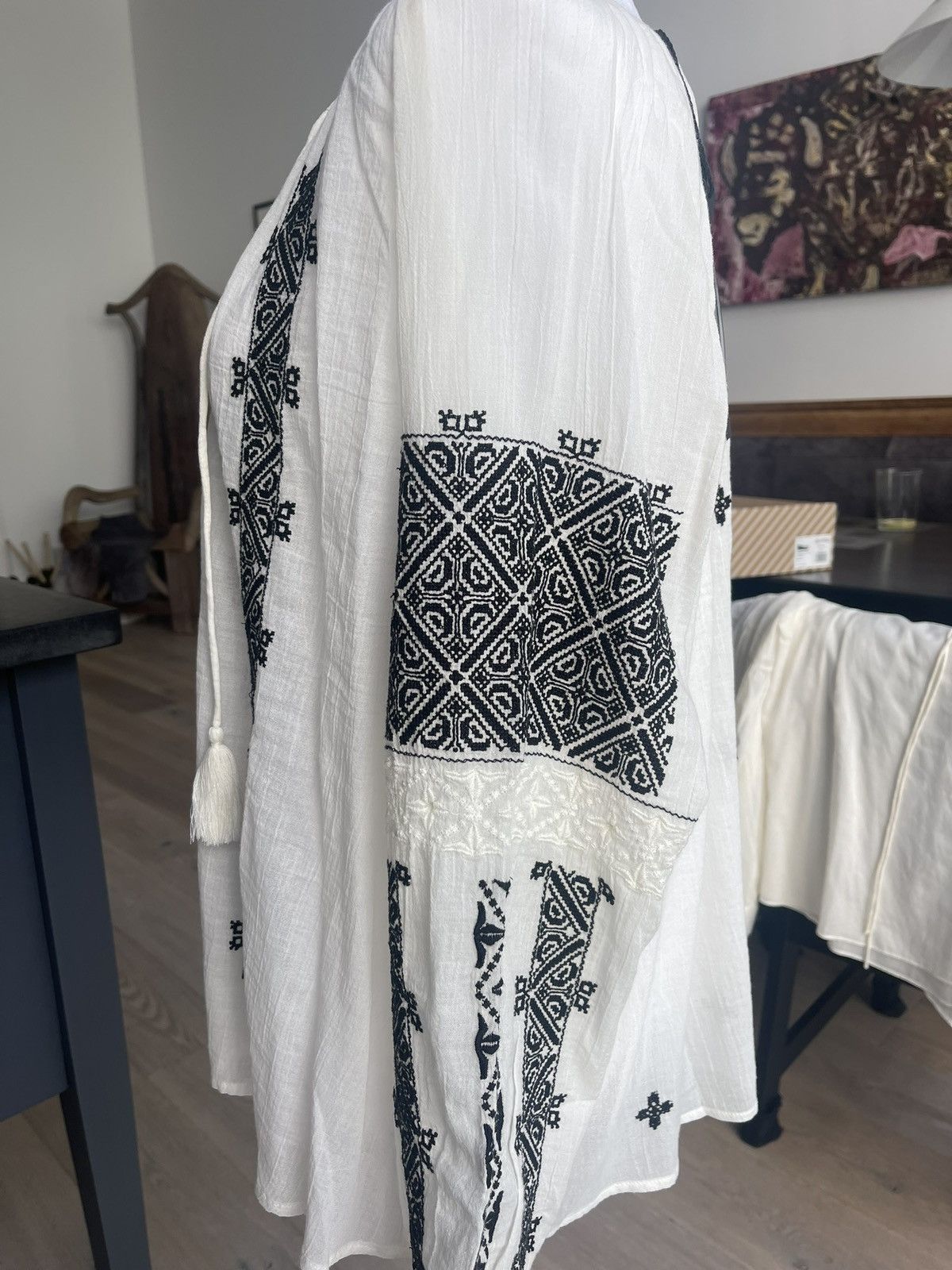 Nili Lotan Nili Lotan Embroidered Alassio Blouse Size XS / US 0-2 / IT 36-38 - 3 Thumbnail