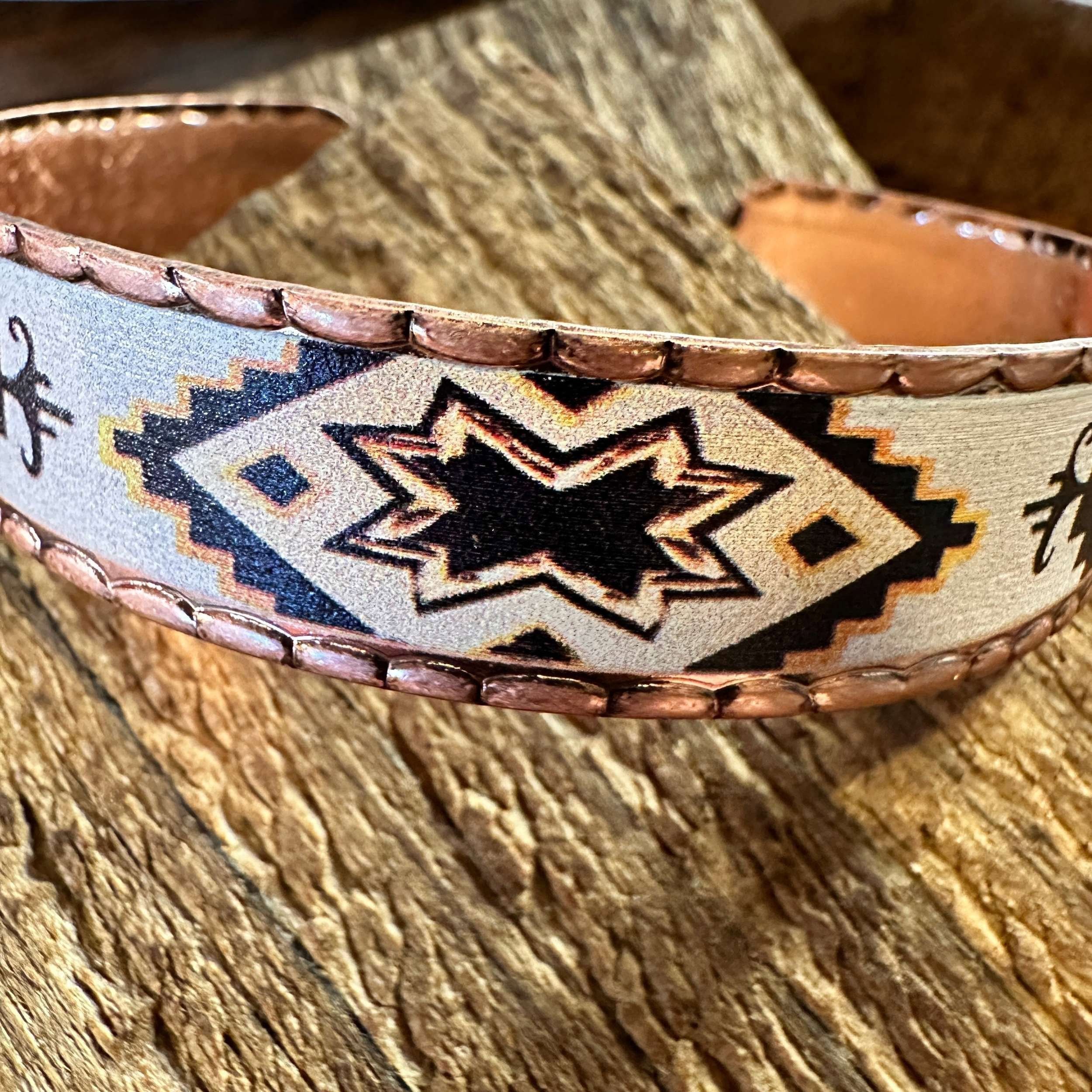 Other Handmade Boho Native American Navajo Copper Narrow Cuff Brac Size ONE SIZE - 1 Thumbnail