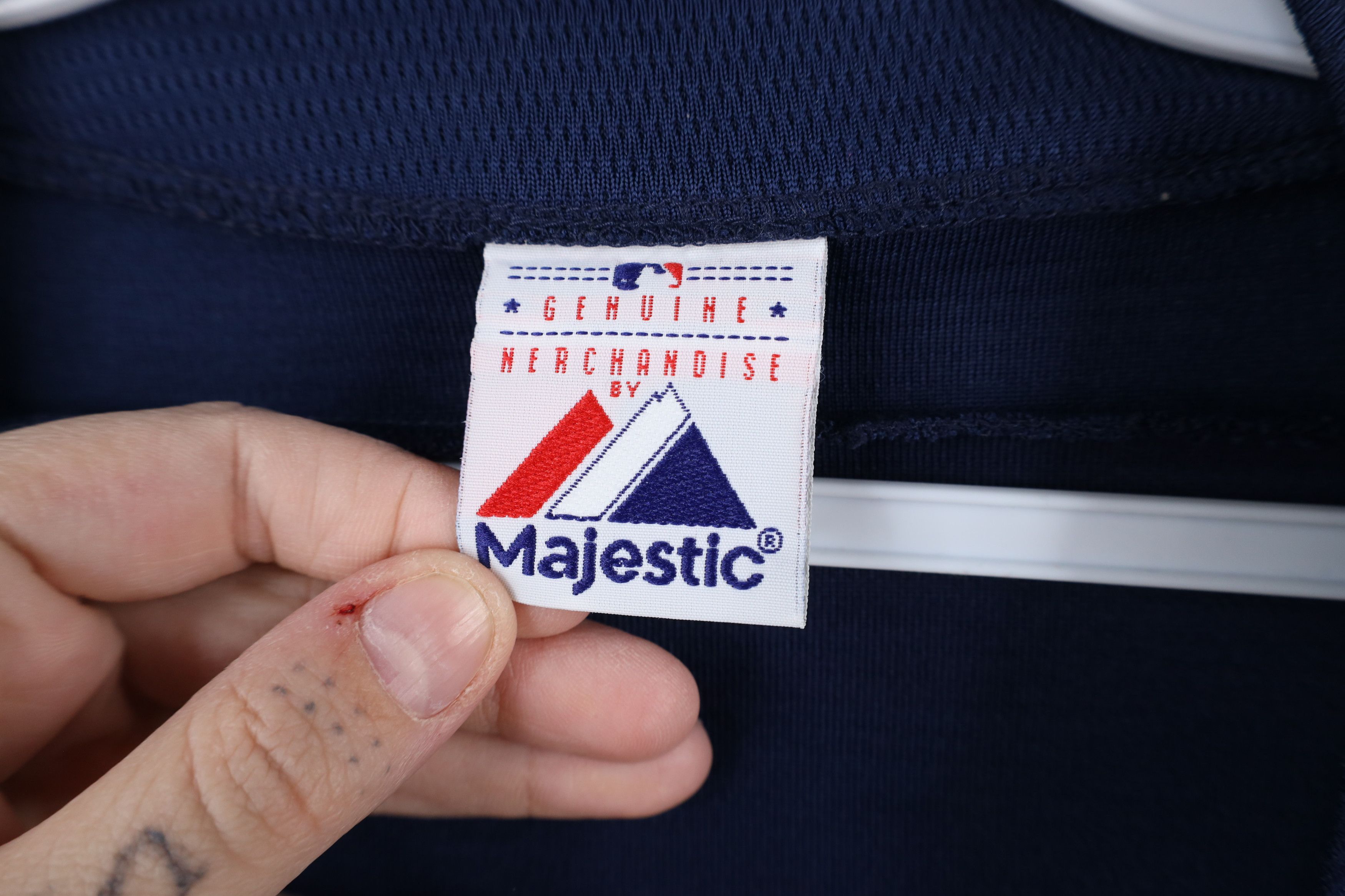 Majestic × Vintage Vintage Majestic Detroit Tigers Baseball Jersey Blue #15 Size US XXL / EU 58 / 5 - 9 Thumbnail