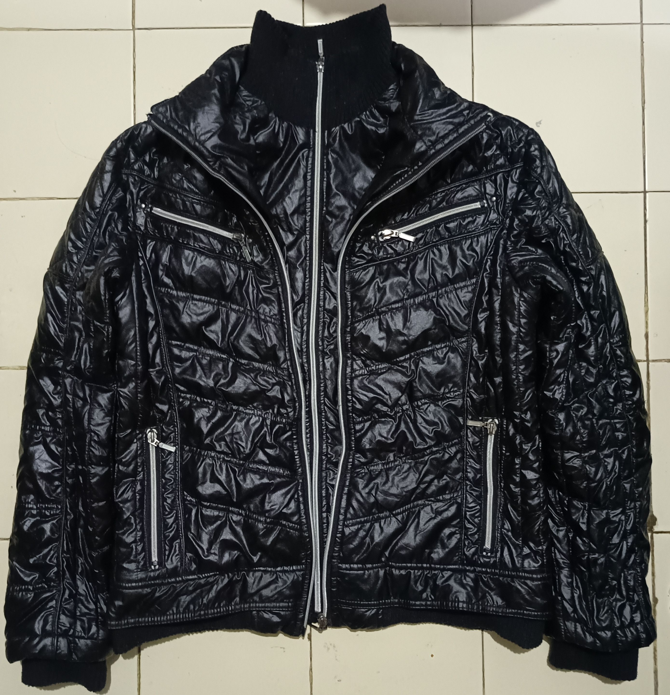 BUFFALO BOBS ROUSHATTE Double Layer Waxed Puffer Jacket Size US M / EU 48-50 / 2 - 8 Thumbnail