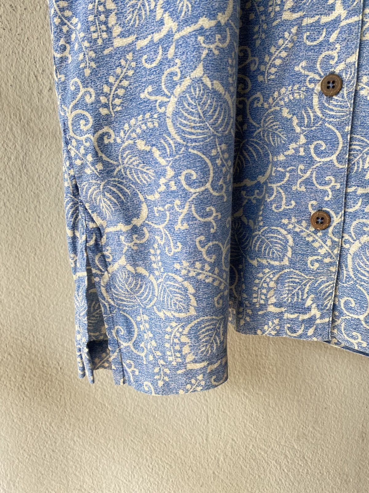 Patagonia Patagonian ORGANIC Blue Leaf Print Short-Sleeve Shirt Size ONE SIZE - 10 Thumbnail