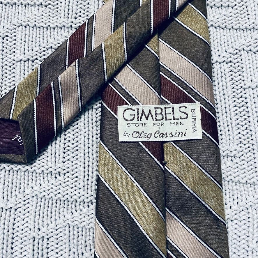 Oleg Cassini Vintage Oleg Cassini Gimbels olive green tie Size ONE SIZE - 3 Thumbnail
