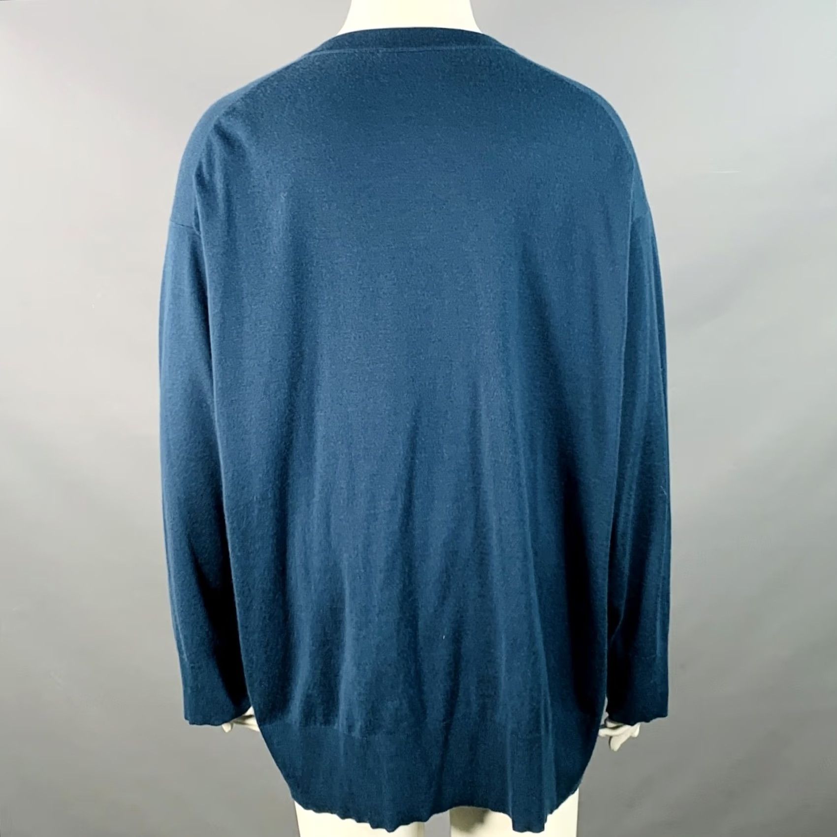 The Row THE ROW Sweater Womens L Blue Size Cashmere Blend Knit Oversized Neck Size L / US 10 / IT 46 - 3 Thumbnail