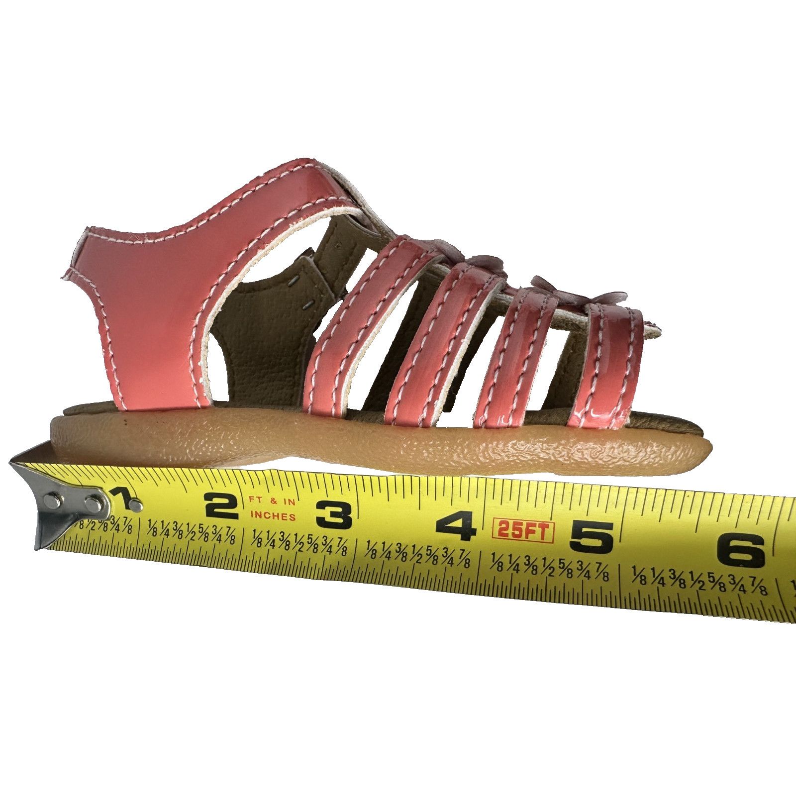 Other Calzado Esmeralda Kids Pink Coral Floral Leather Sandals Size US 7 / IT 37 - 5 Thumbnail