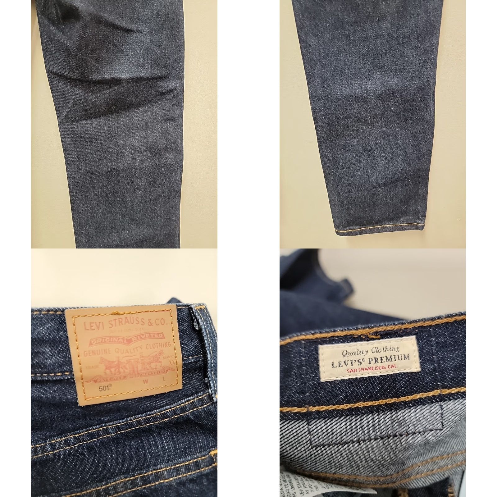 Levi's Levi's Womens 501 Jeans Premium Denim Button Fly 25x30 Blue Size 42" / US 20 - 9 Thumbnail