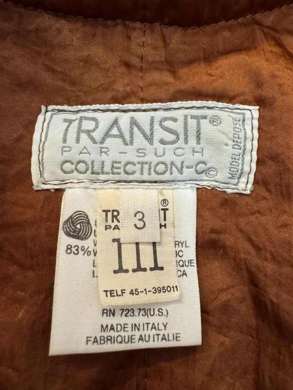 Transit Transit Par-Such Collection Depose Vintage Blazer Wool 3 L Size L / US 10 / IT 46 - 8 Thumbnail
