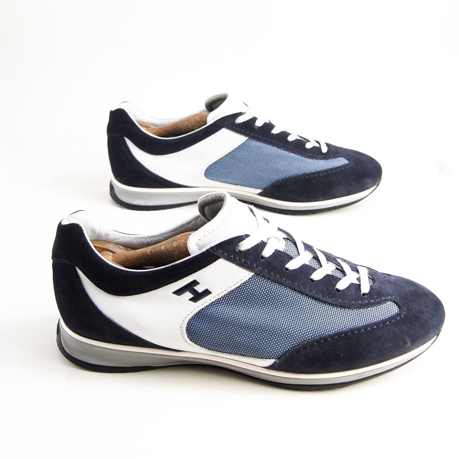Hogan Hogan Sneakers Blue Suede Leather Mesh Mens EU 41.5 US 8.5 Size US 8.5 / EU 41-42 - 4 Thumbnail