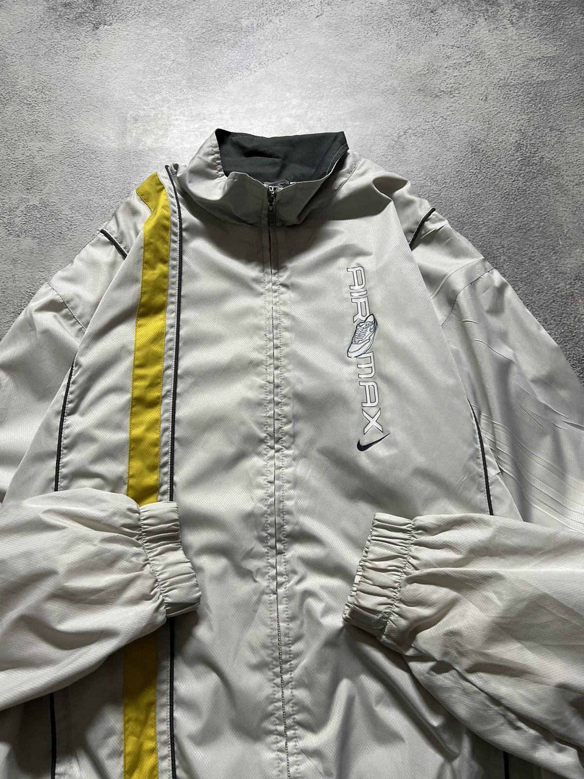 Nike × Vintage Vintage Y2k Nike 💛 Air Max Jacket 90’s Size US L / EU 52-54 / 3 - 2 Thumbnail