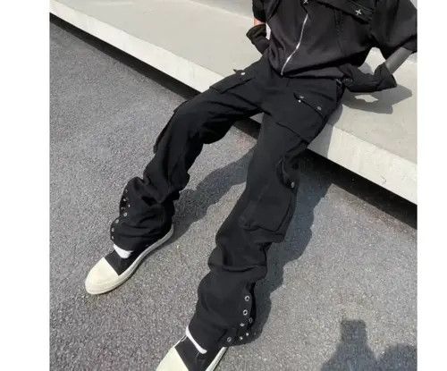 Designer × Vintage flared function tactical cargo pants Size US 28 / EU 44 - 3 Thumbnail