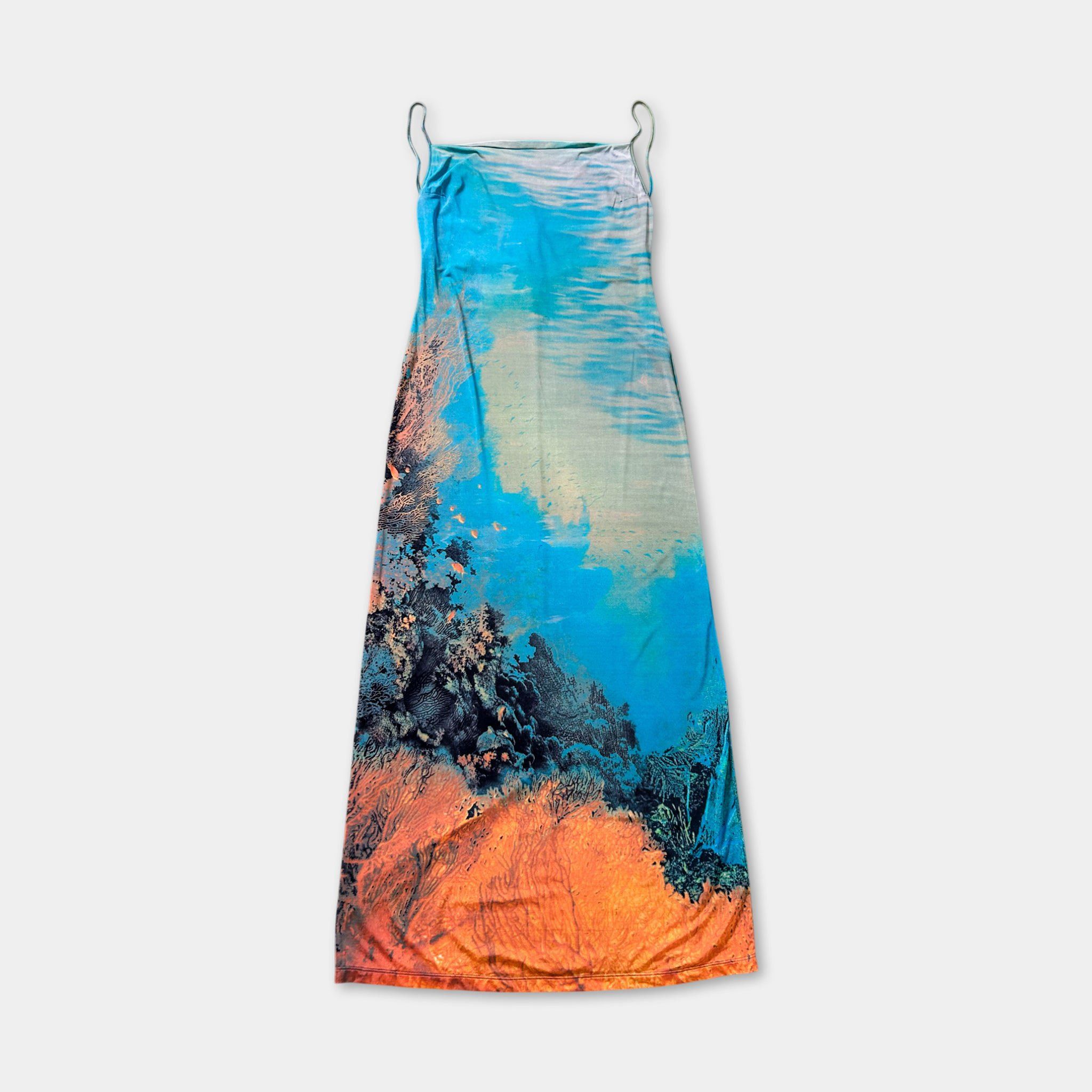 Roberto Cavalli Cavalli Jeans Coral Reef Graphic Dress Size L / US 10 / IT 46 - 1 Thumbnail