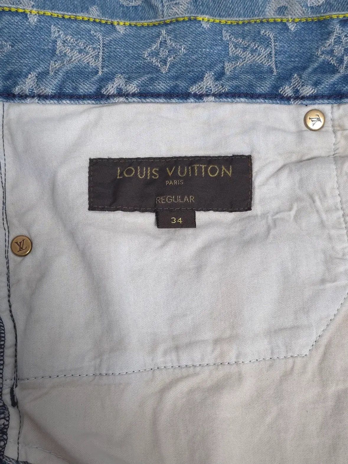 Louis Vuitton × Supreme Louis Vuitton X Supreme Monogram Denim Pants Size US 34 / EU 50 - 5 Thumbnail