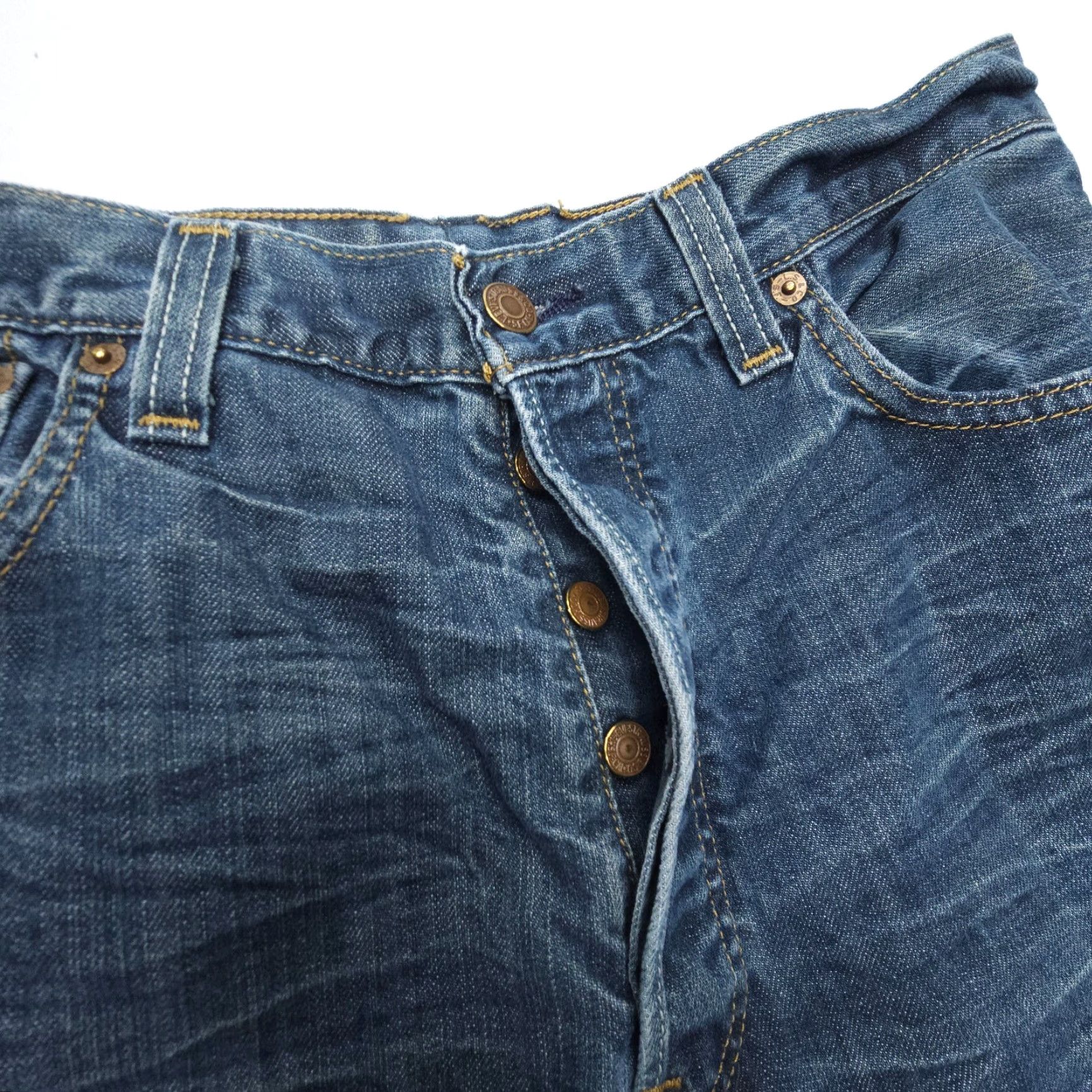 Levi's Levi's 501 Jeans 32 Regular Dark Wash Button Fly 5-Pocket Denim Blue Mens Vintage: No, 501 Model, Y2K Theme Size US 32 / EU 48 - 6 Thumbnail