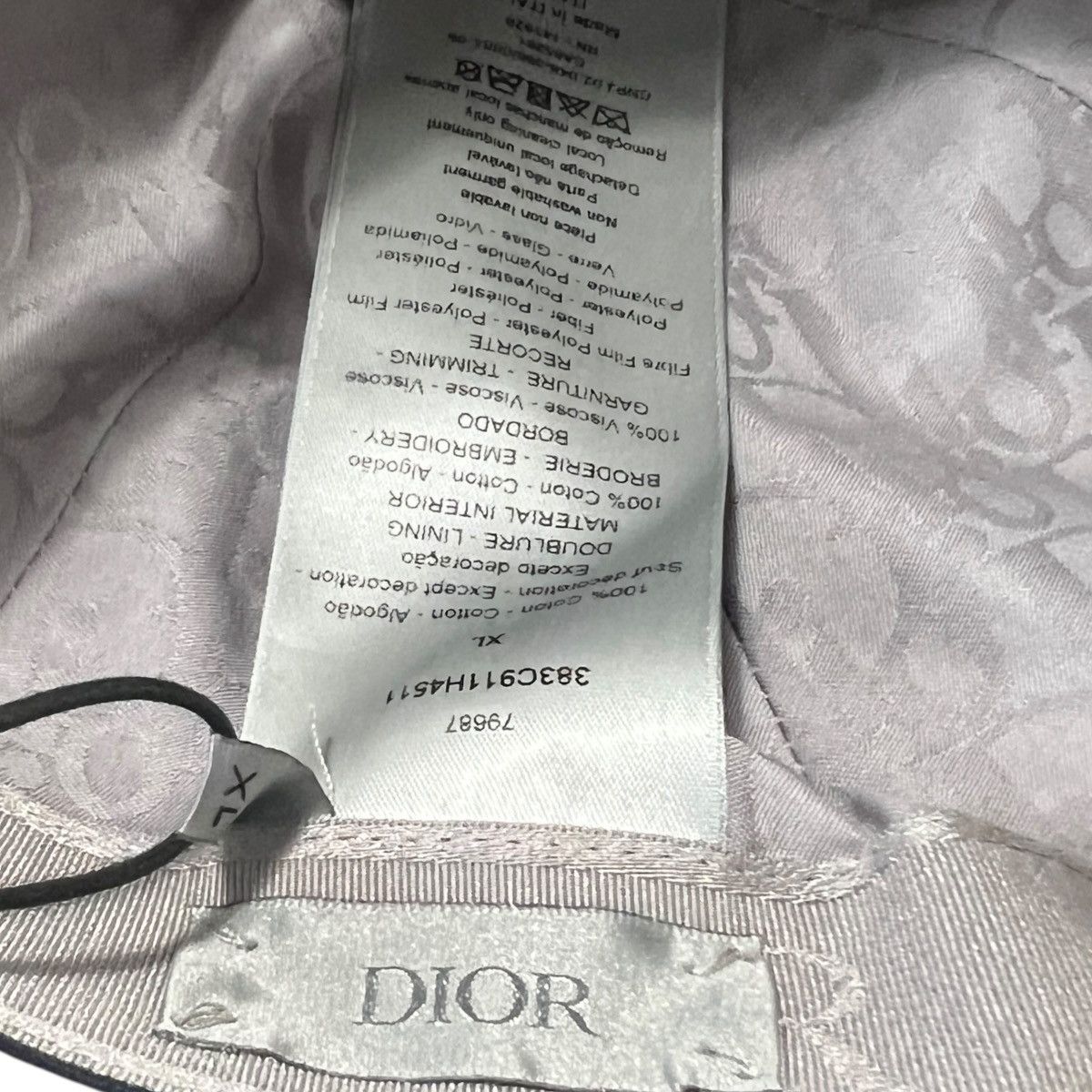 DENIM TEARS × Dior Christian Dior Denim Tears DIOR TEARS 23SS Cotton Canvas Cap Size 46 - 8 Thumbnail