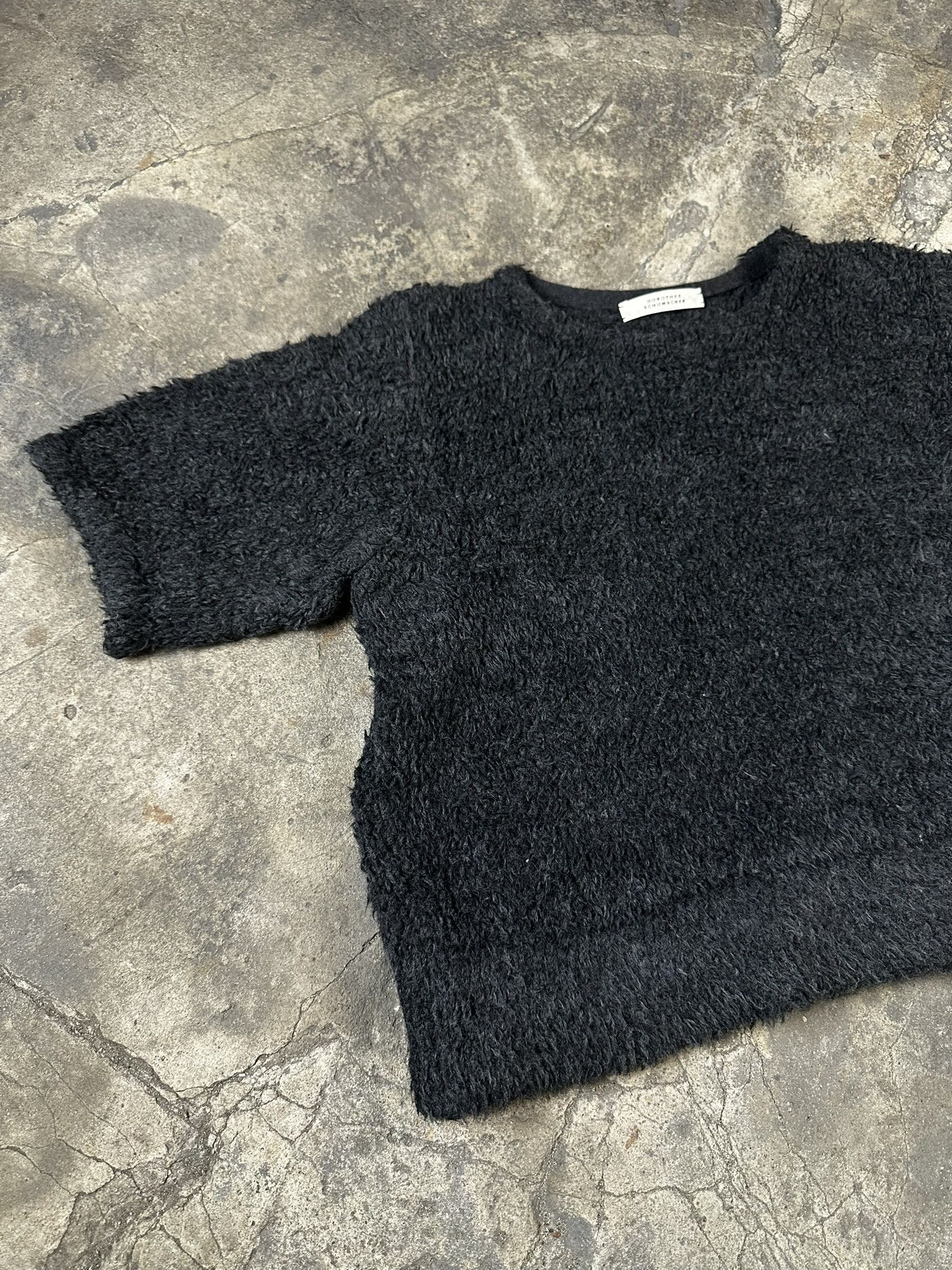 Japanese Brand Dorothe Schumacher Mohair Fuzzy Knit T-shirt Size US S / EU 44-46 / 1 - 2 Thumbnail