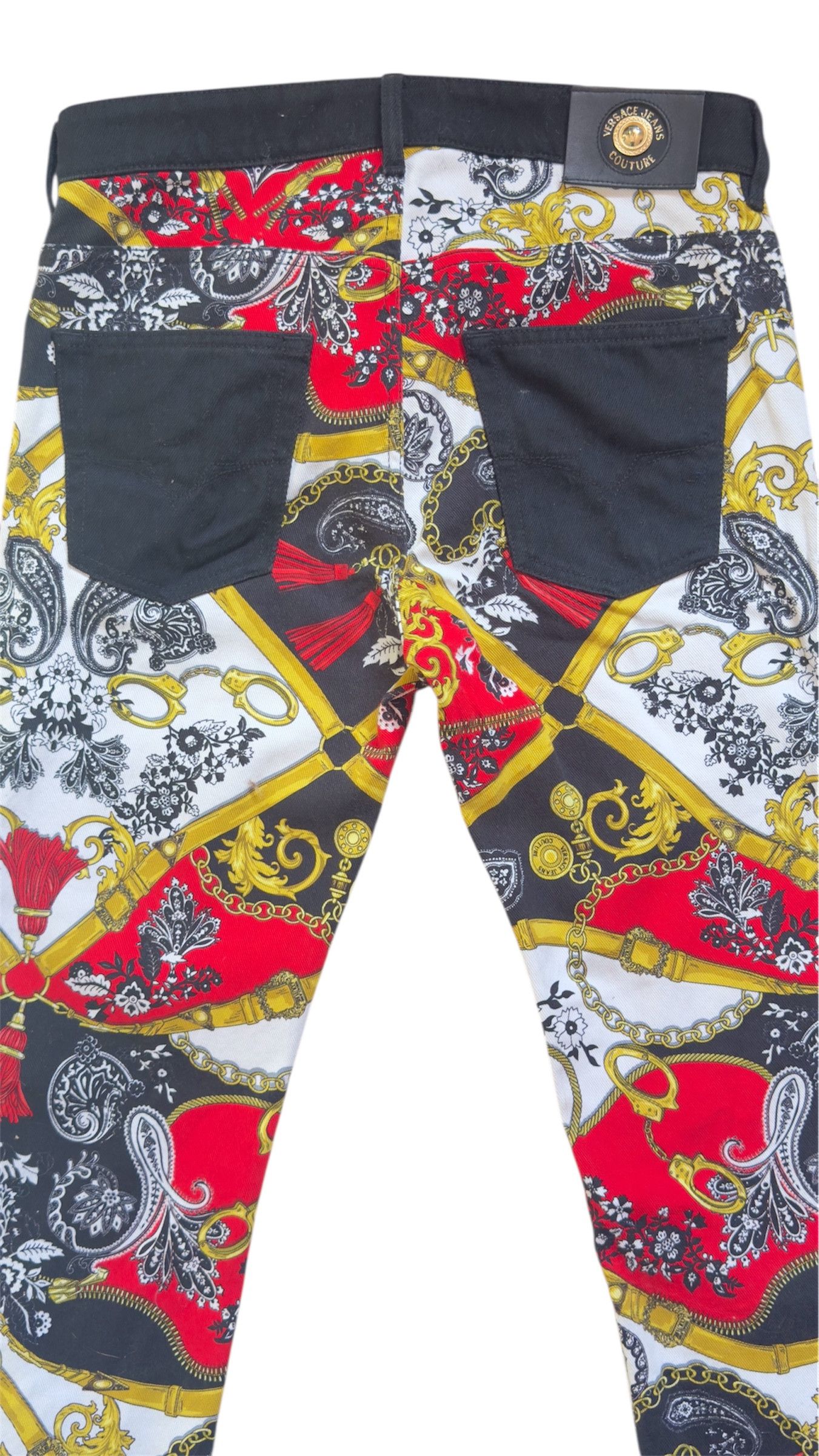 Versace Jeans Couture 🔥 Versace Rare Baroque Print Jeans size 31 US like new Size US 31 - 5 Thumbnail