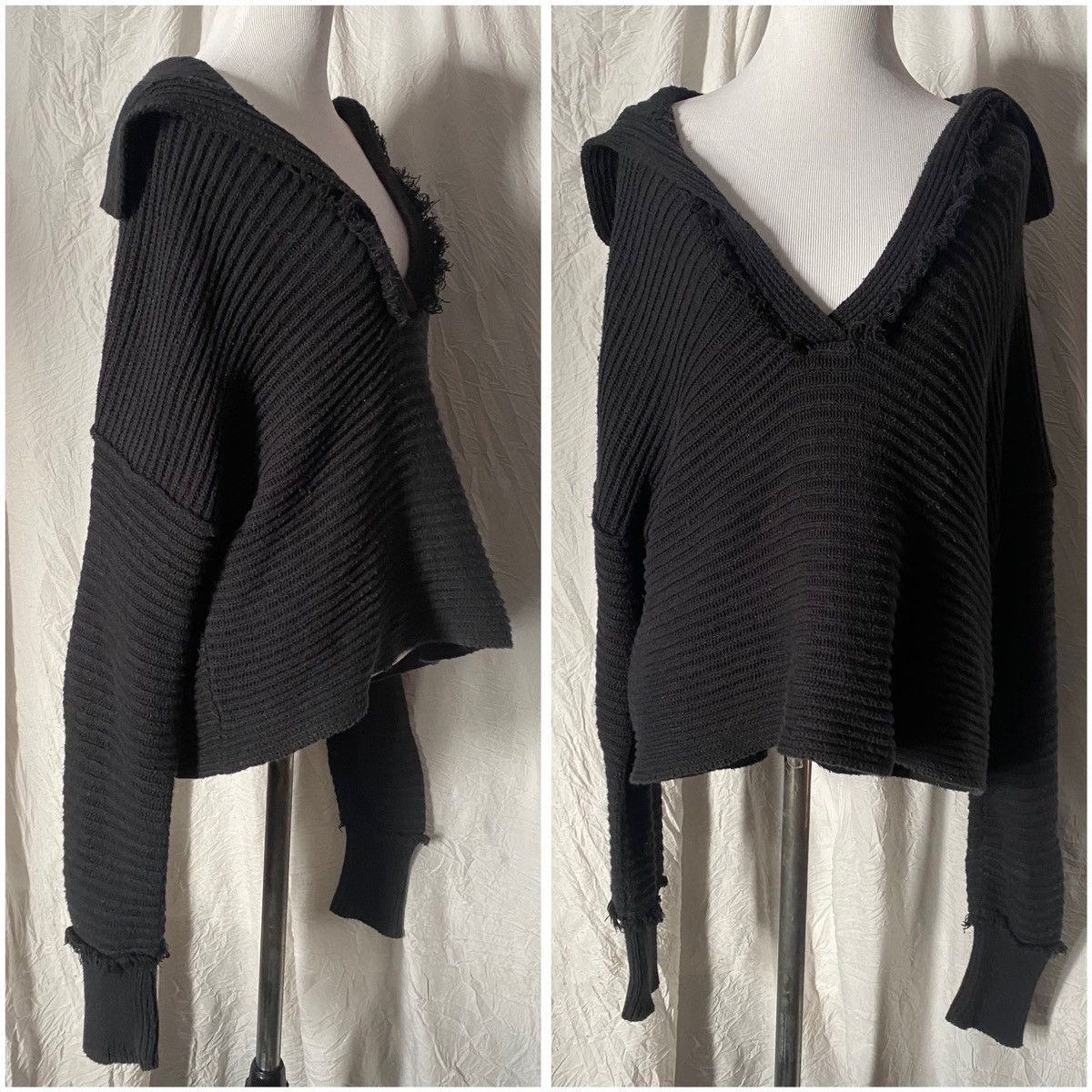 Free People Free People, Ribbed, Chunky Knit, Marlie Slouchy Sweater Size XS / US 0-2 / IT 36-38 - 4 Thumbnail