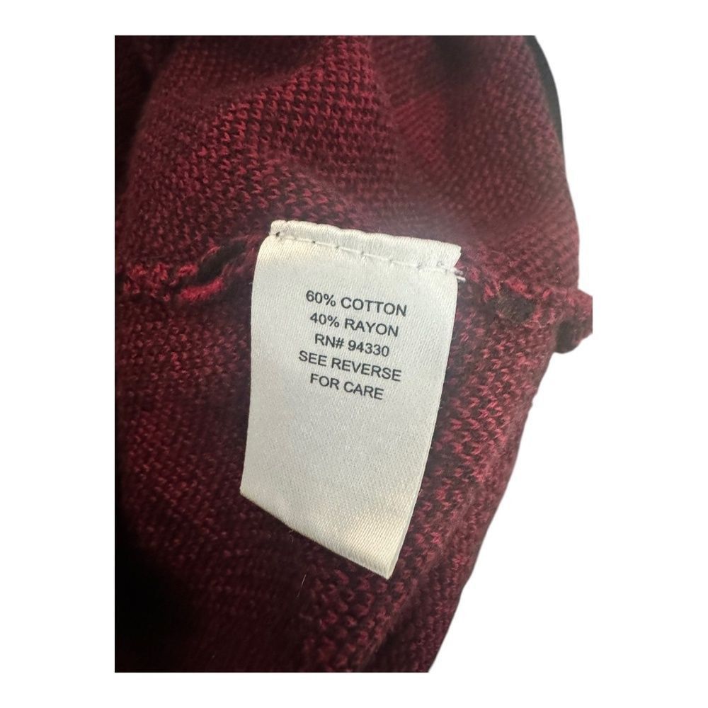 Other t/o Sweaters Red & Black Geometric Knit Top | Size M Size M / US 6-8 / IT 42-44 - 5 Thumbnail
