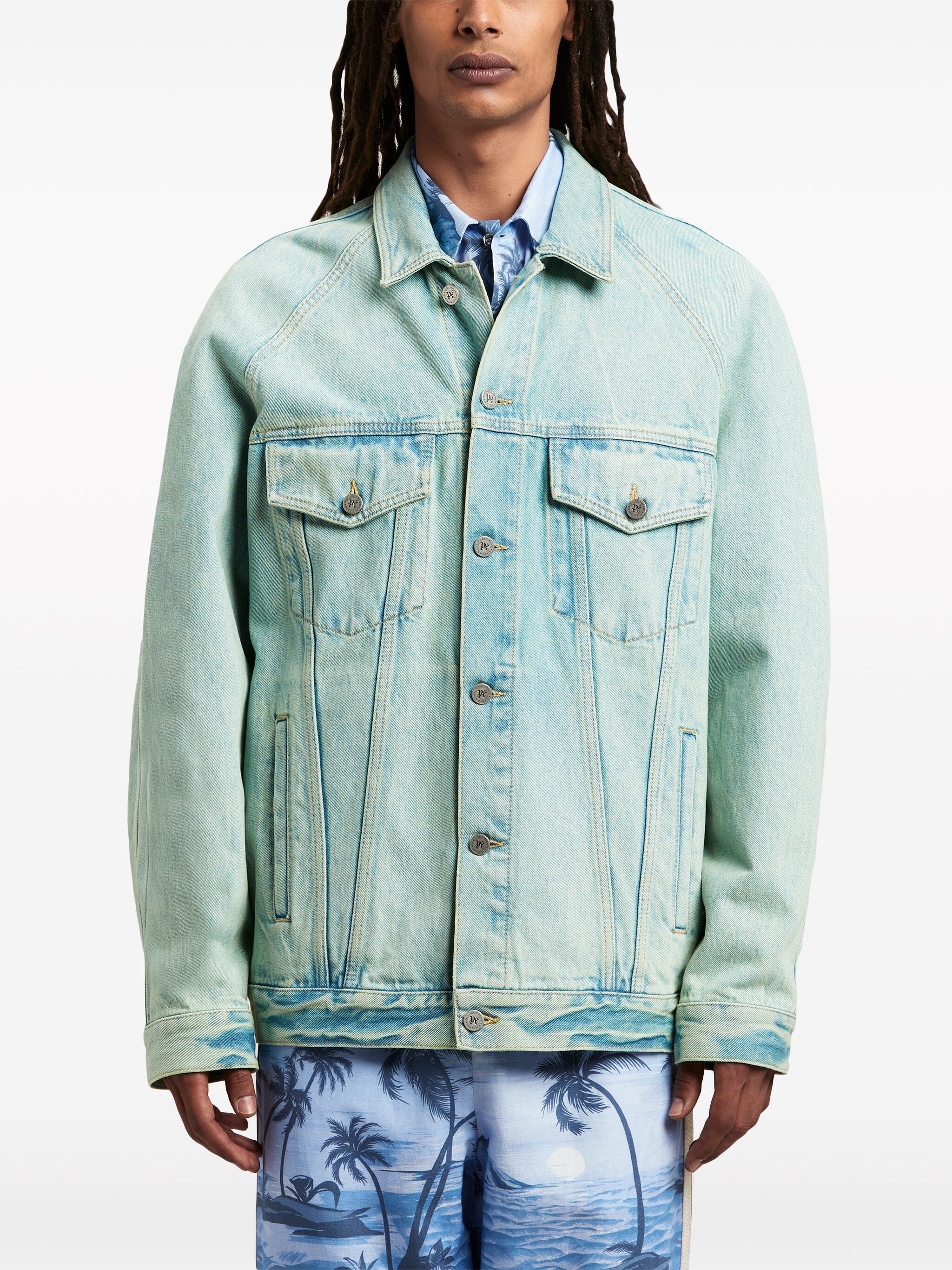 o1s22i1n1224 Denim Jacket in Light Blue
