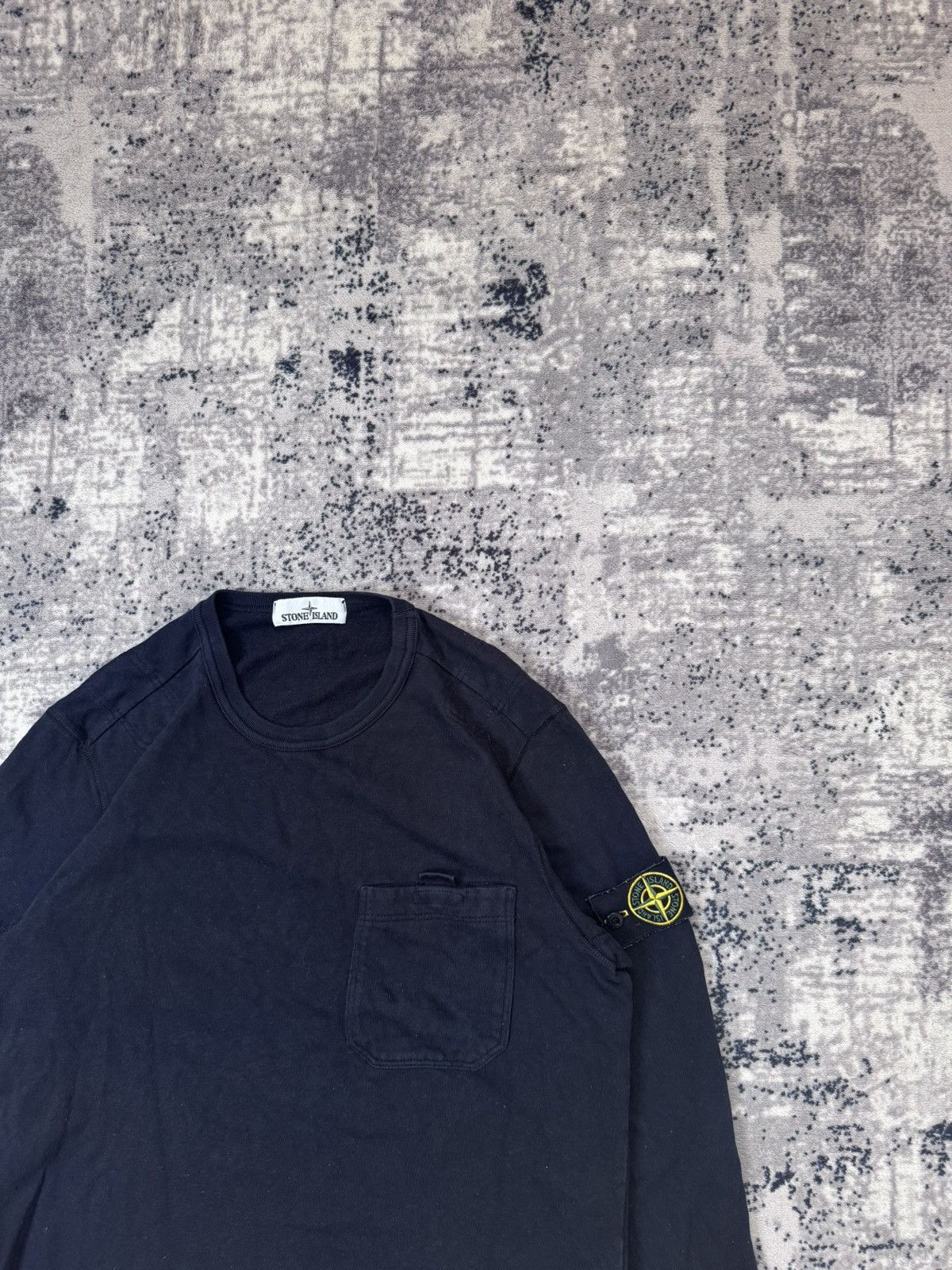 Stone Island Pocket crew neck navy sweatshirt Size US M / EU 48-50 / 2 - 2 Thumbnail