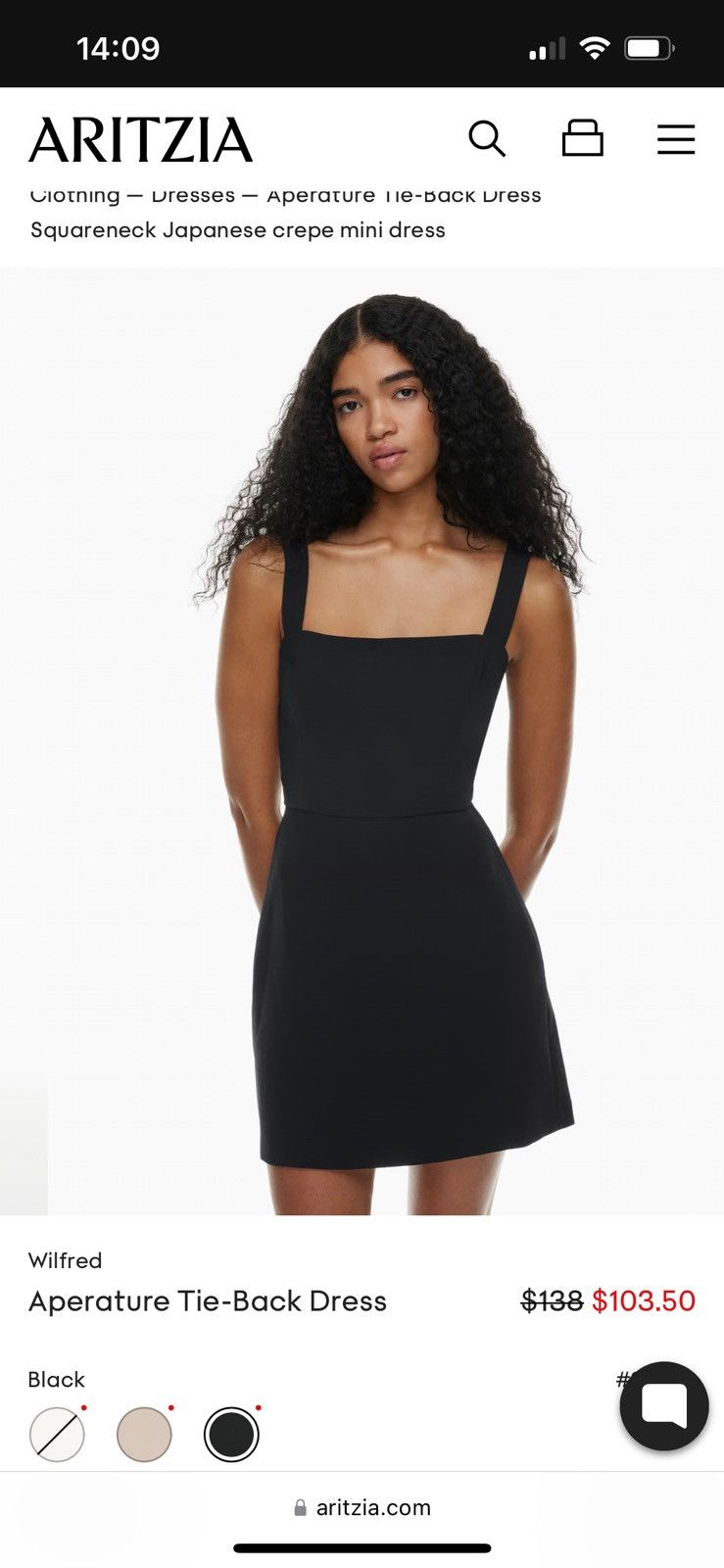 Aritzia Wilfred - Aperature Tie-Back Dress | Grailed