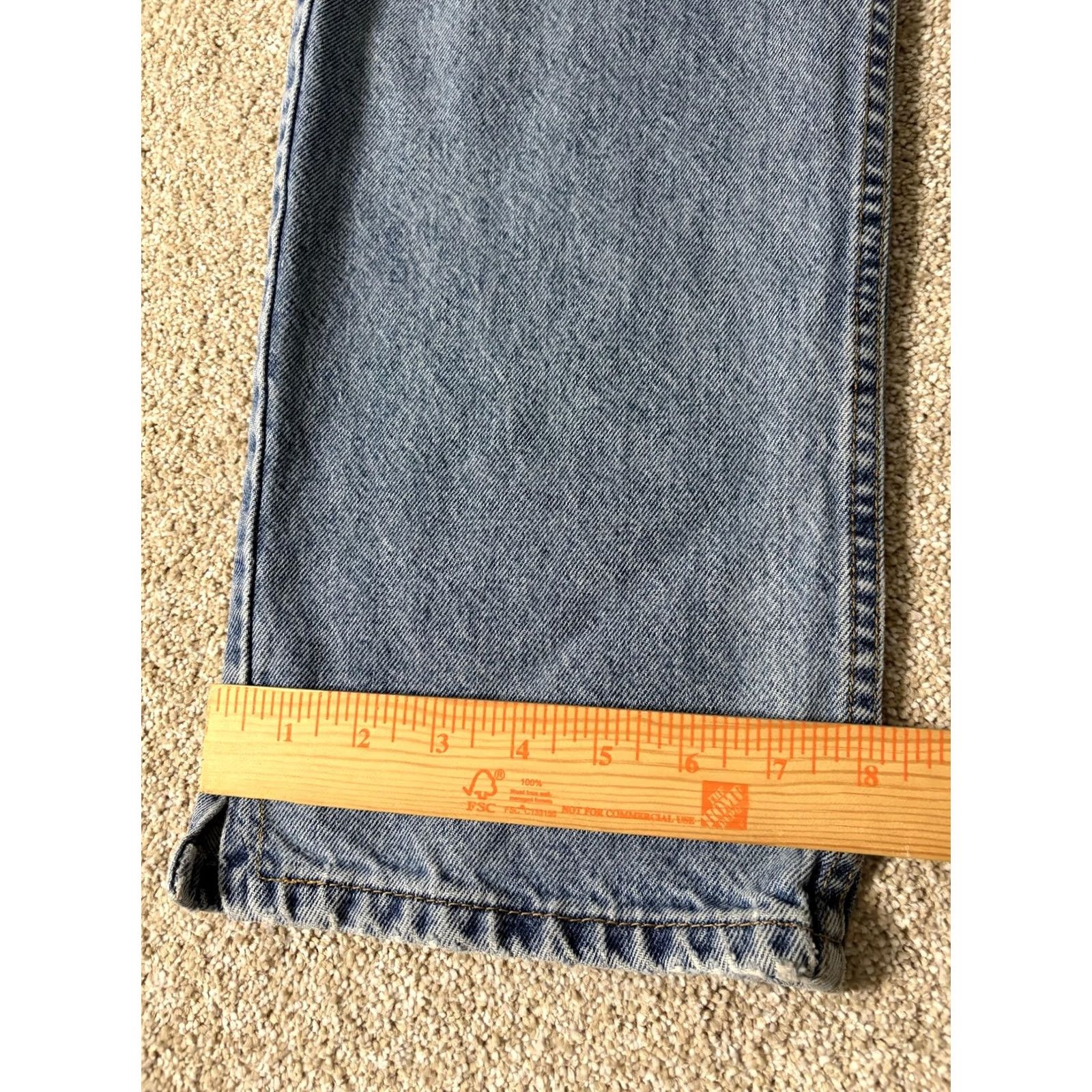 Vintage Signature Levi Strauss Jeans Mens 36x31 Light Wash Blue Regular Straight Denim Clothing Size US 36 / EU 52 - 3 Thumbnail