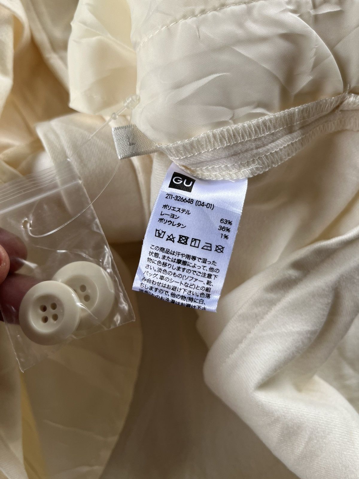 GU × If Six Was Nine × Japanese Brand ⚡️GU SHIRTS BUTTON UP LONG SLEEVE WITH TAGGING Size US L / EU 52-54 / 3 - 6 Thumbnail