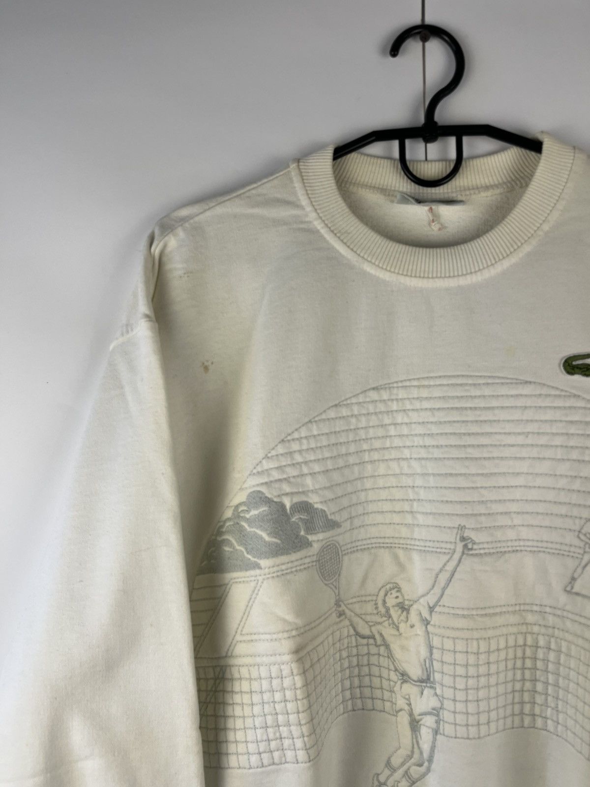 Lacoste Lacoste Rare 90's Tennis Graphic Sweatshirt Made in France Size US L / EU 52-54 / 3 - 2 Thumbnail