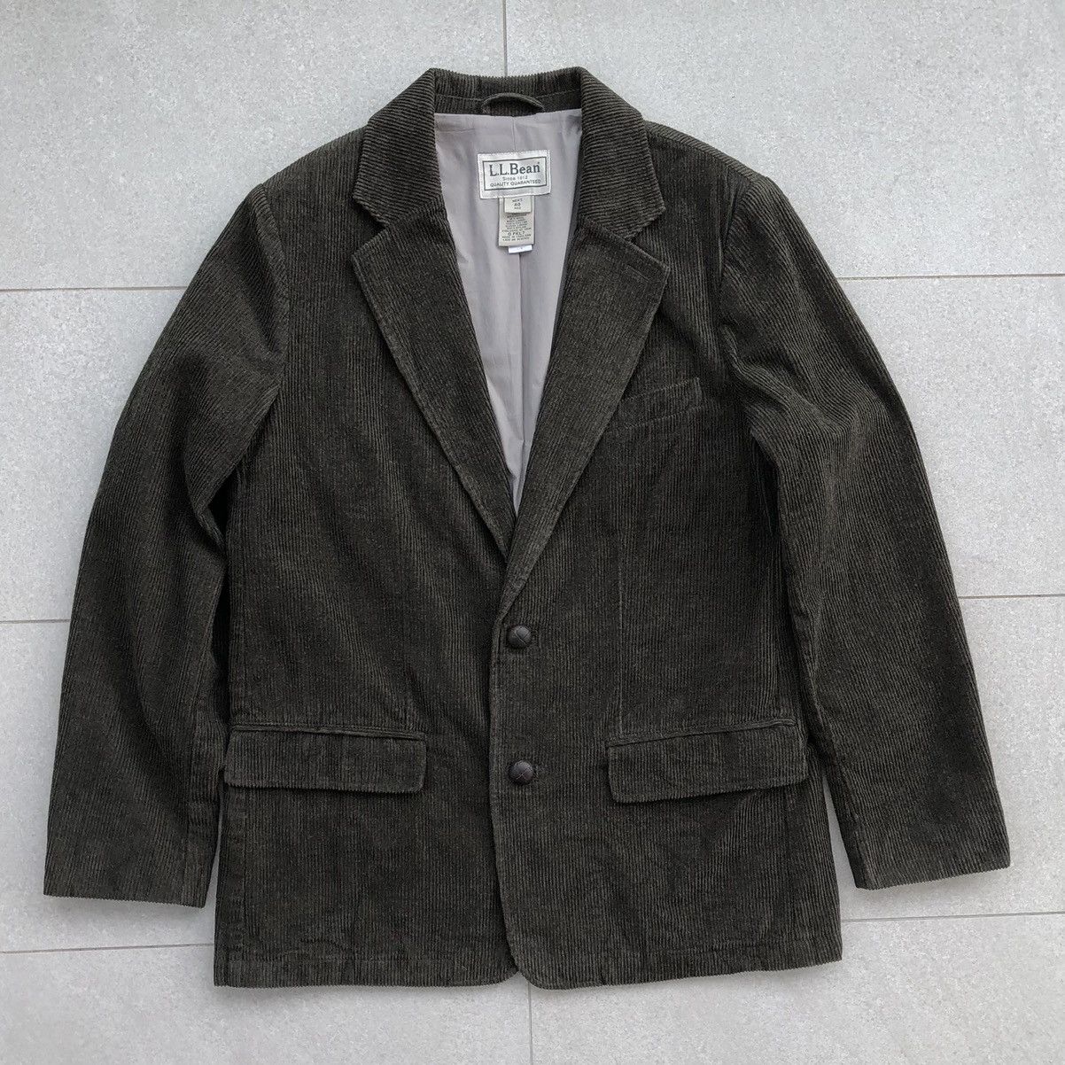 L.L. Bean L.L.Bean Corduroy Elbow Patch Plain Lined Coat Jacket Size US M / EU 48-50 / 2 - 5 Thumbnail