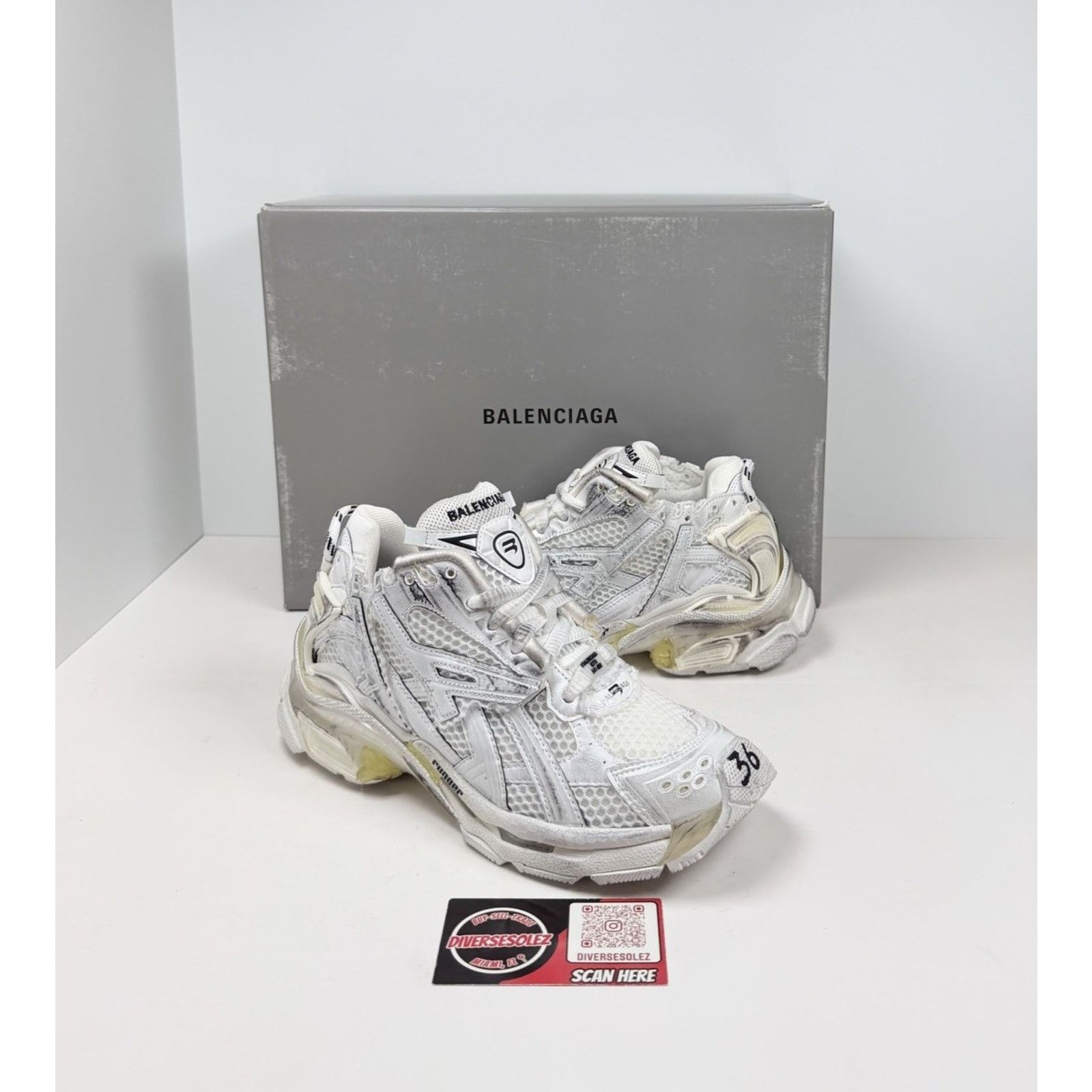 Balenciaga Size 36EU/6W - Balenciaga Runner Kith Distressed NEW Size US 6 / IT 36 - 1 Thumbnail