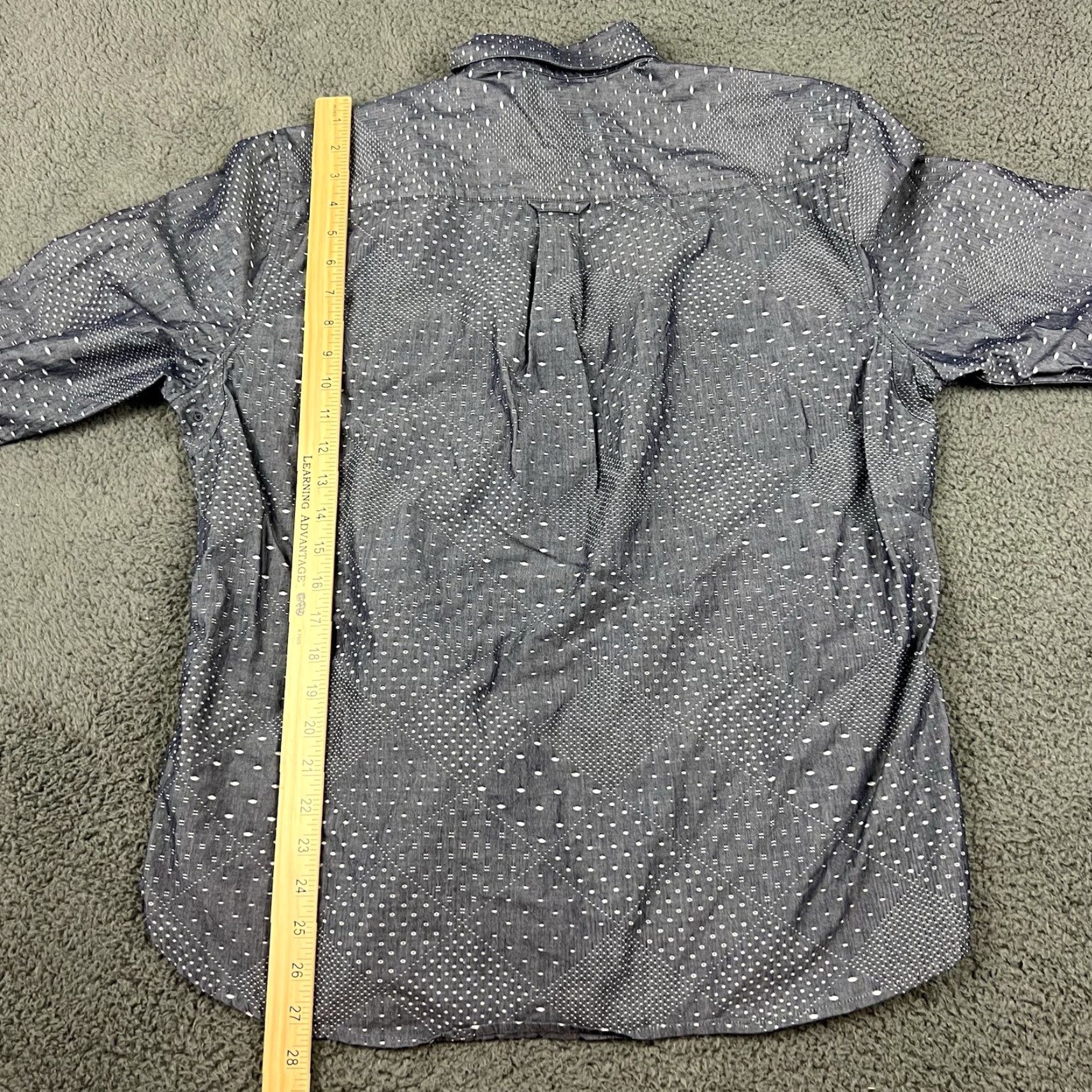Vintage Daves Quality Shirt Mens Medium Gray Long Sleeve Button-Up Abstract DQM New York Size US M / EU 48-50 / 2 - 4 Thumbnail