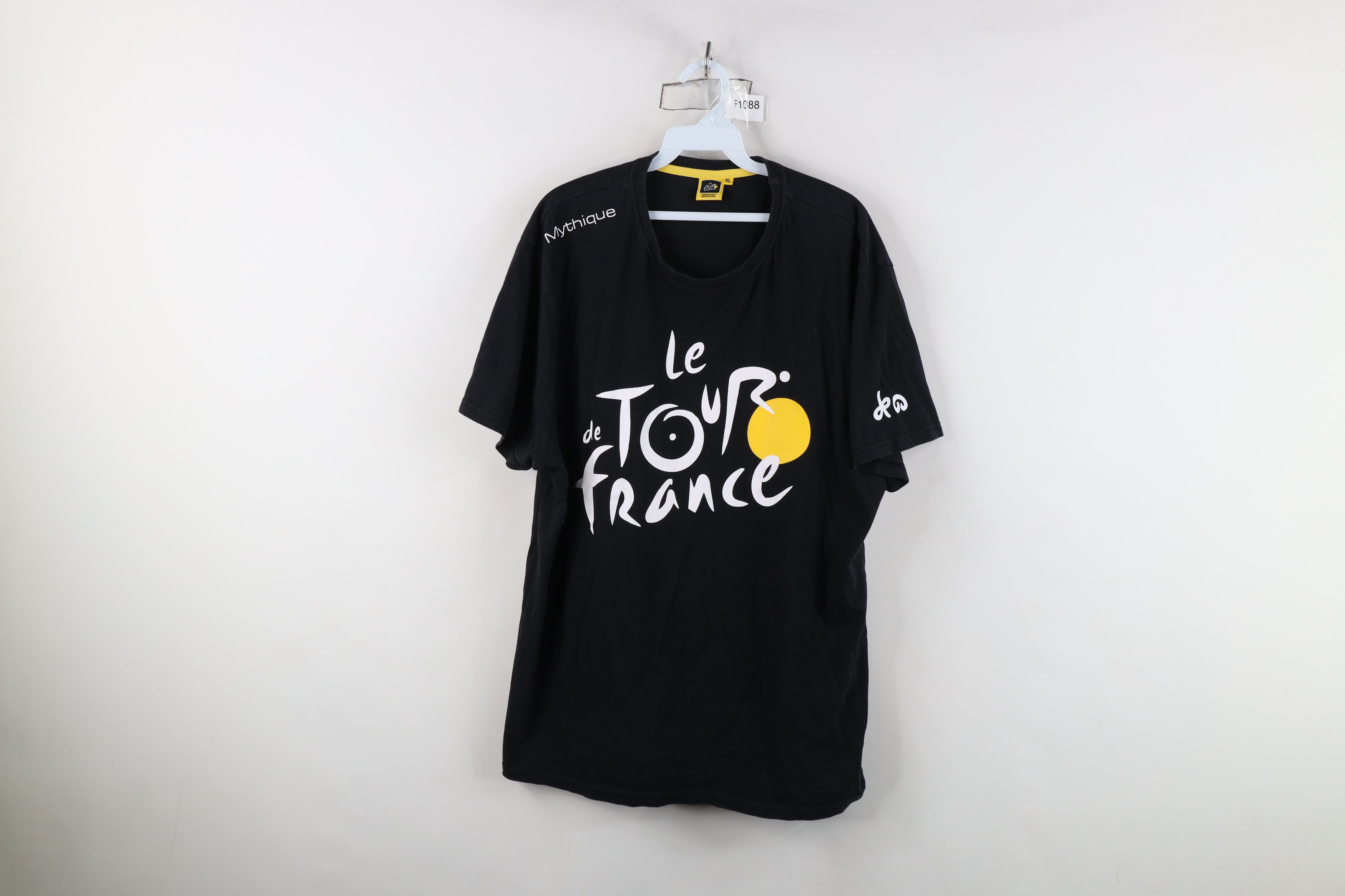 Vintage Vintage Mythique Tour de France Cycling Race T-Shirt Black Size US XL / EU 56 / 4 - 1 Thumbnail