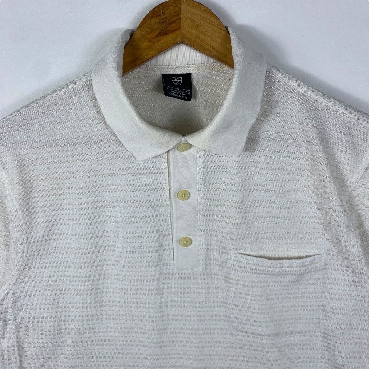 Nike Vintage 00's NIKE GOLF Striped Pocket Longsleeve Polo Tee Size US M / EU 48-50 / 2 - 2 Thumbnail