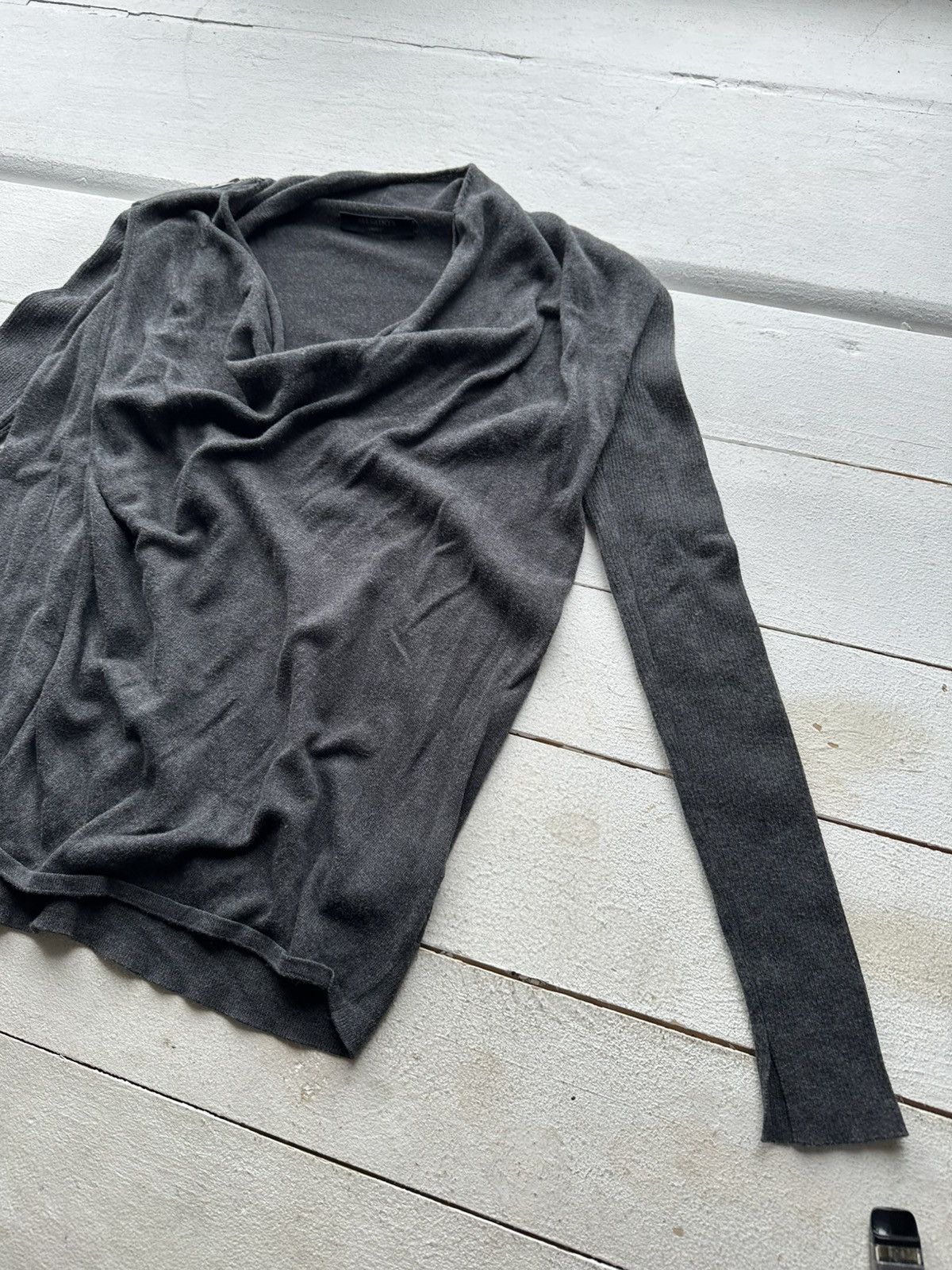 Allsaints 🚨RARE ALLSAINTS AVANT-GARDE IFSIXWASNINE CARDIGAN GRAY Size S / US 4 / IT 40 - 3 Thumbnail