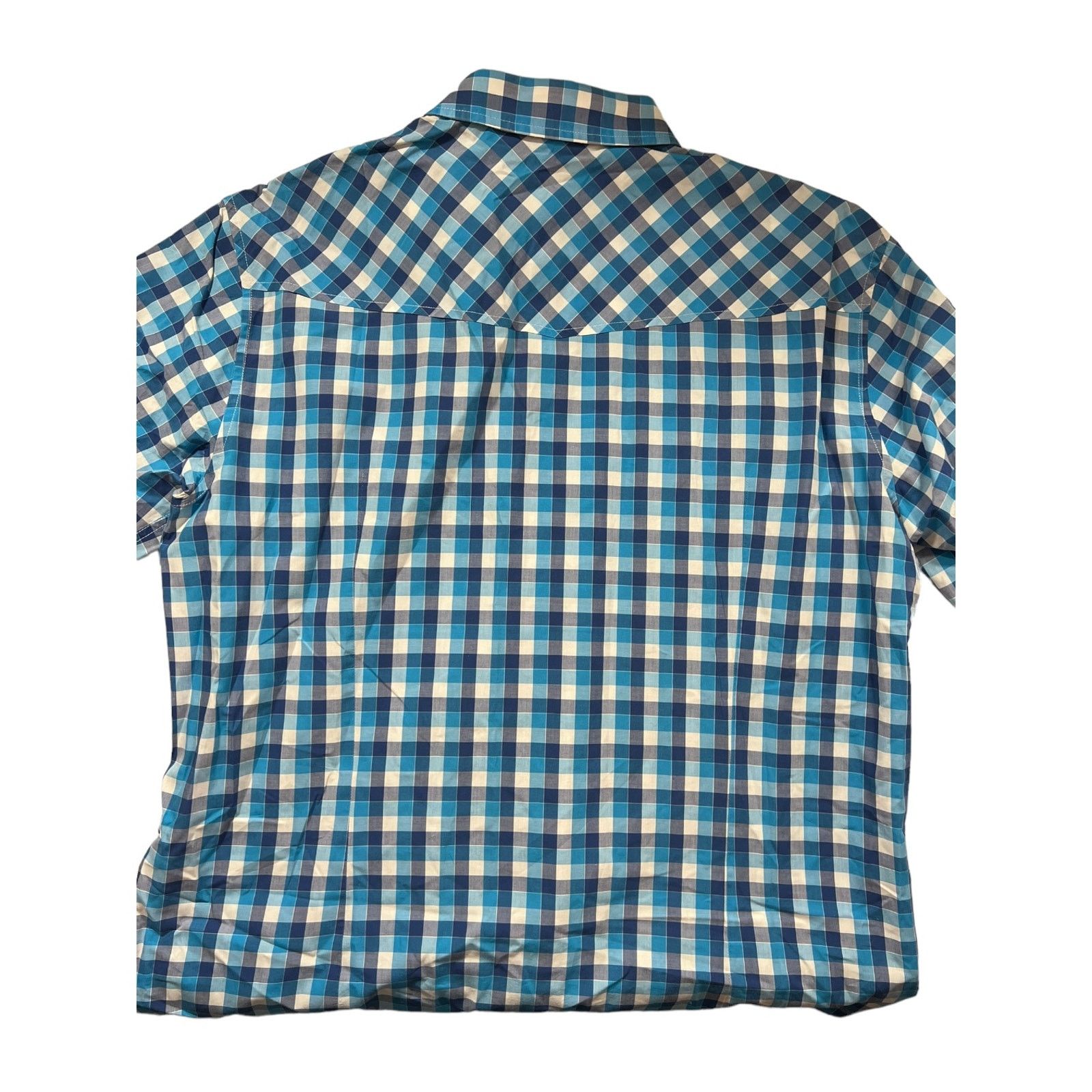 Hugo Boss Hugo Boss Mens Slim Fit Blue & White Checked Shirt XL Size US XL / EU 56 / 4 - 5 Thumbnail