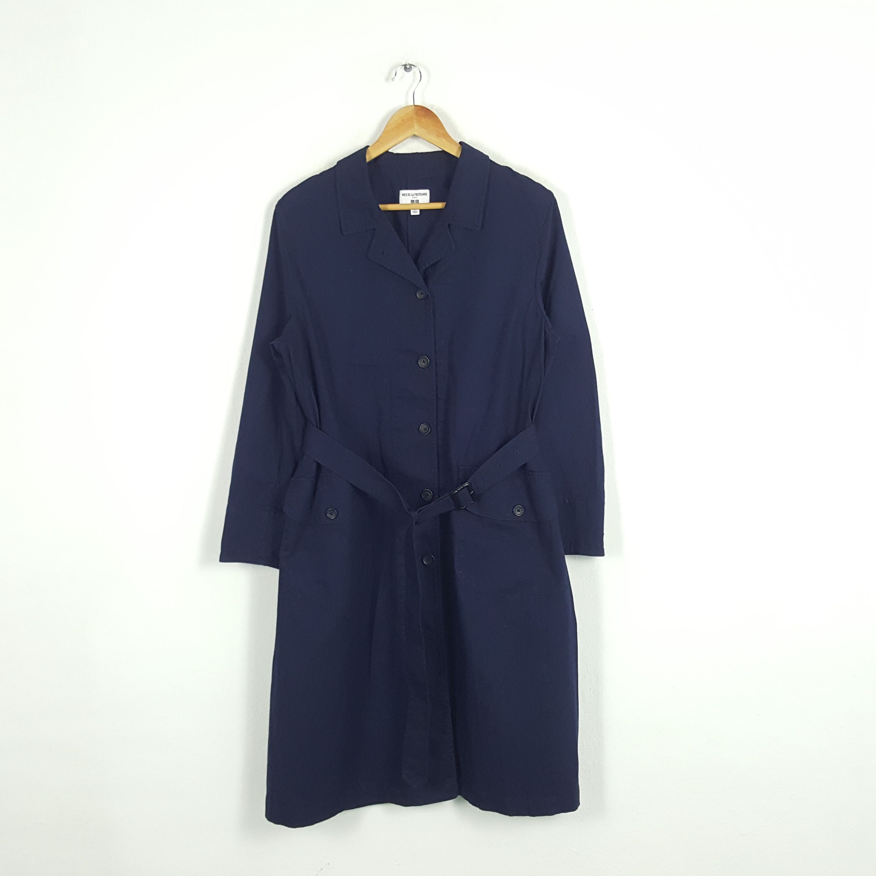 Japanese Brand × Uniqlo × Vintage Vintage Ines La Fressange Japanese Uniqlo Trench Coat Jacket Size US M / EU 48-50 / 2 - 1 Thumbnail