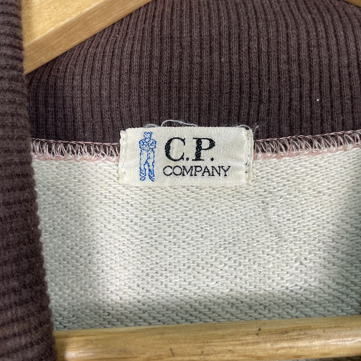 C.P. Company × Stone Island × Vintage 💥90s CP COMPANY STRIPE CREWNECK PULLOVER SPELLOUT LOGO Size US L / EU 52-54 / 3 - 12 Thumbnail