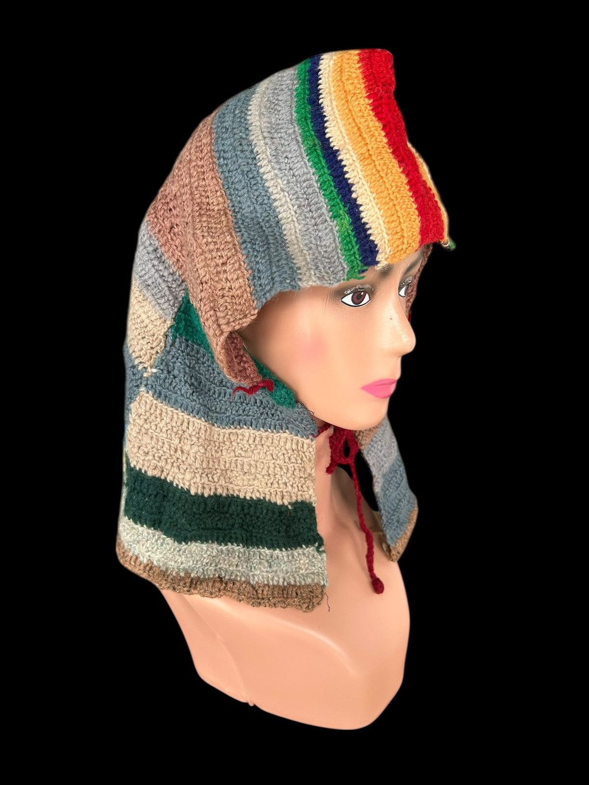 Kapital Crochet Knitted Handmade Balaclava Beanie Size ONE SIZE - 2 Thumbnail