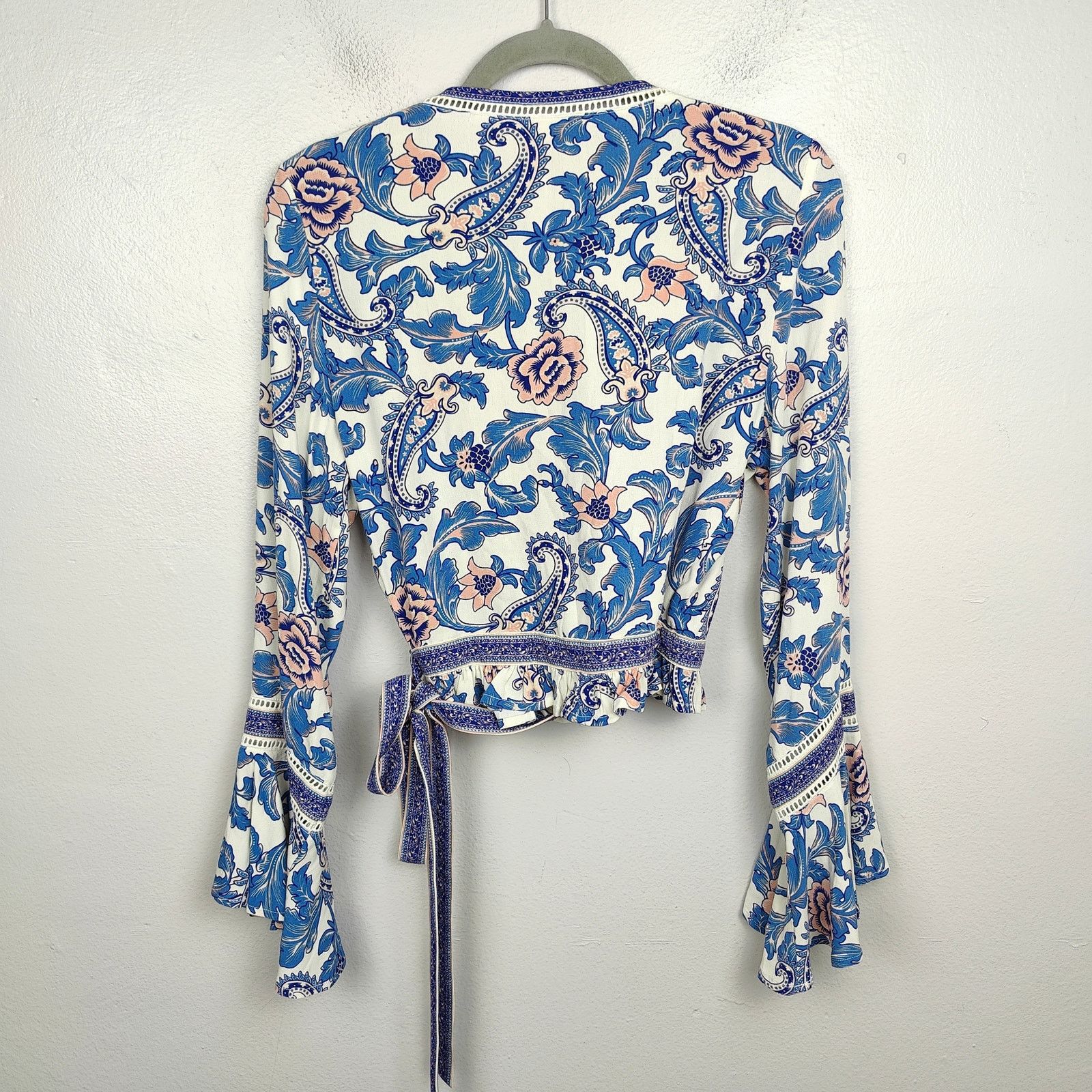 Spell Spell & The Gypsy Etienne Wrap Top Womens Large Monaco Size M / US 6-8 / IT 42-44 - 8 Thumbnail