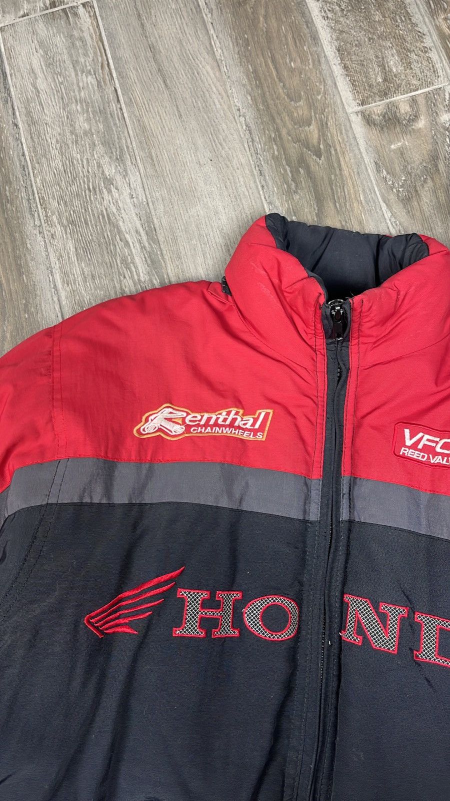 Vintage Vintage Honda F1 Dunlop hype bomber Rental Size US M / EU 48-50 / 2 - 4 Thumbnail