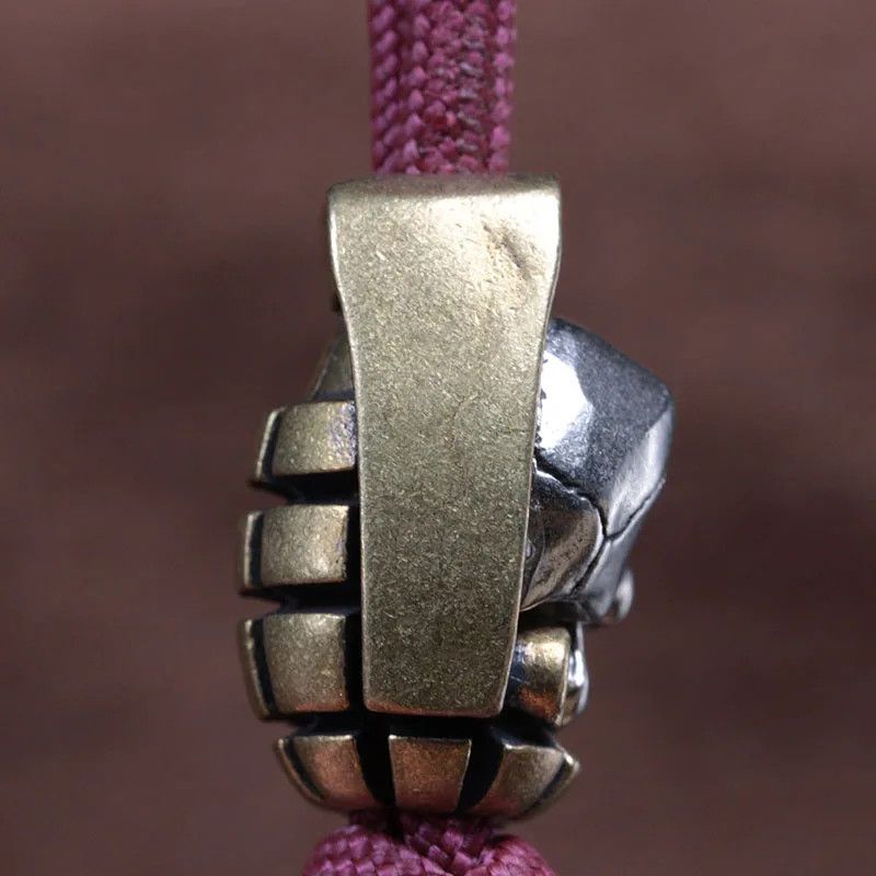 Handmade 3Pcs Skull Grenade Knife Beads Paracord Bead Zipper Umbrella Size ONE SIZE - 5 Thumbnail