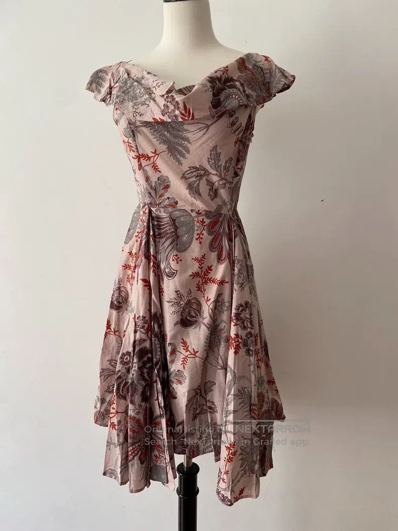 Vivienne Westwood Vivienne Westwood Floral Irregular Dangling Collar Dress Size M / US 6-8 / IT 42-44 - 6 Thumbnail