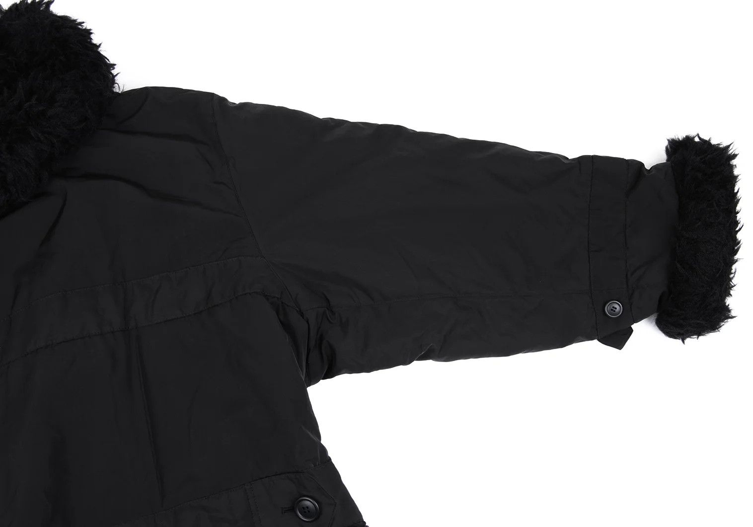 Issey Miyake Polyester Padded Long Coat in Black, Size M Size US M / EU 48-50 / 2 - 6 Thumbnail