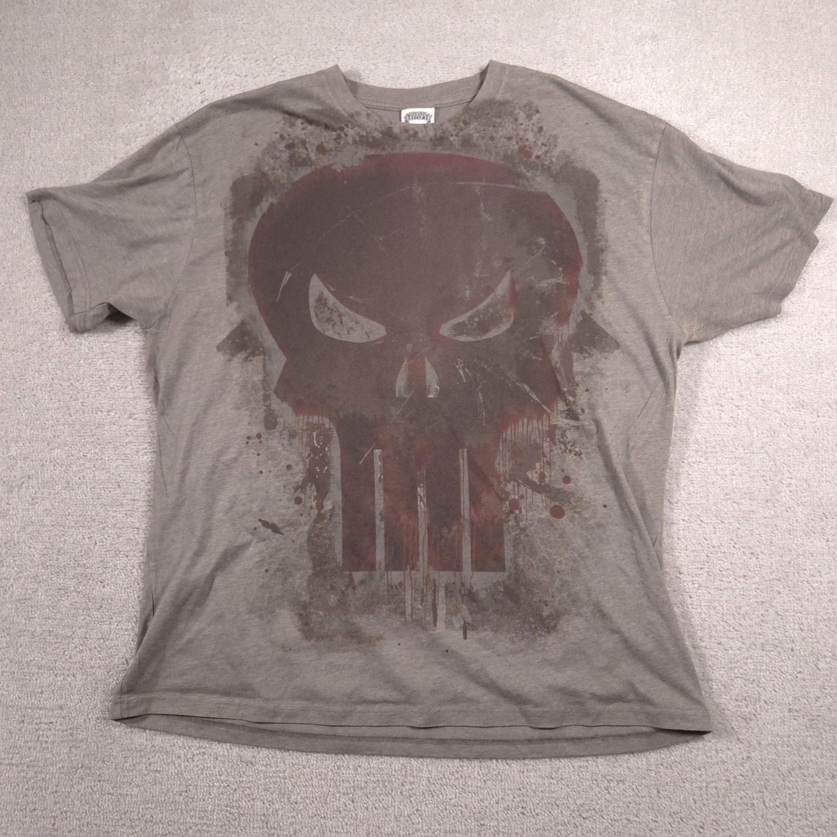 Vintage Extreme Shirt 2XL Gray Punisher Skull Marvel Graphic Tee Crewneck Mens Short Sleeve Shirt Size US XXL / EU 58 / 5 - 2 Thumbnail