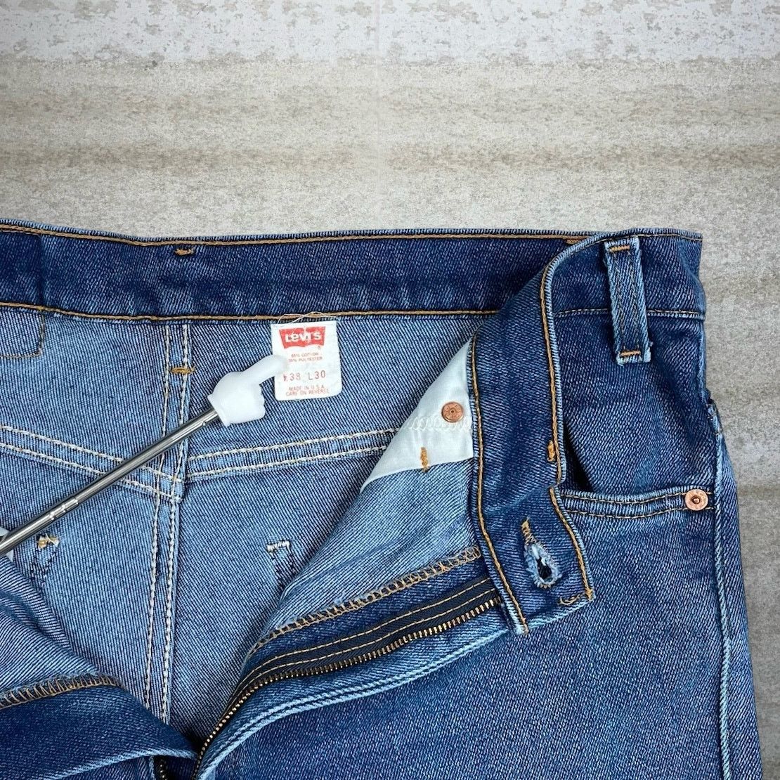 Levi's Vintage 90s Orange Tab Levis Jeans 38x30 Bootcut Dark Wash Size US 38 / EU 54 - 5 Thumbnail