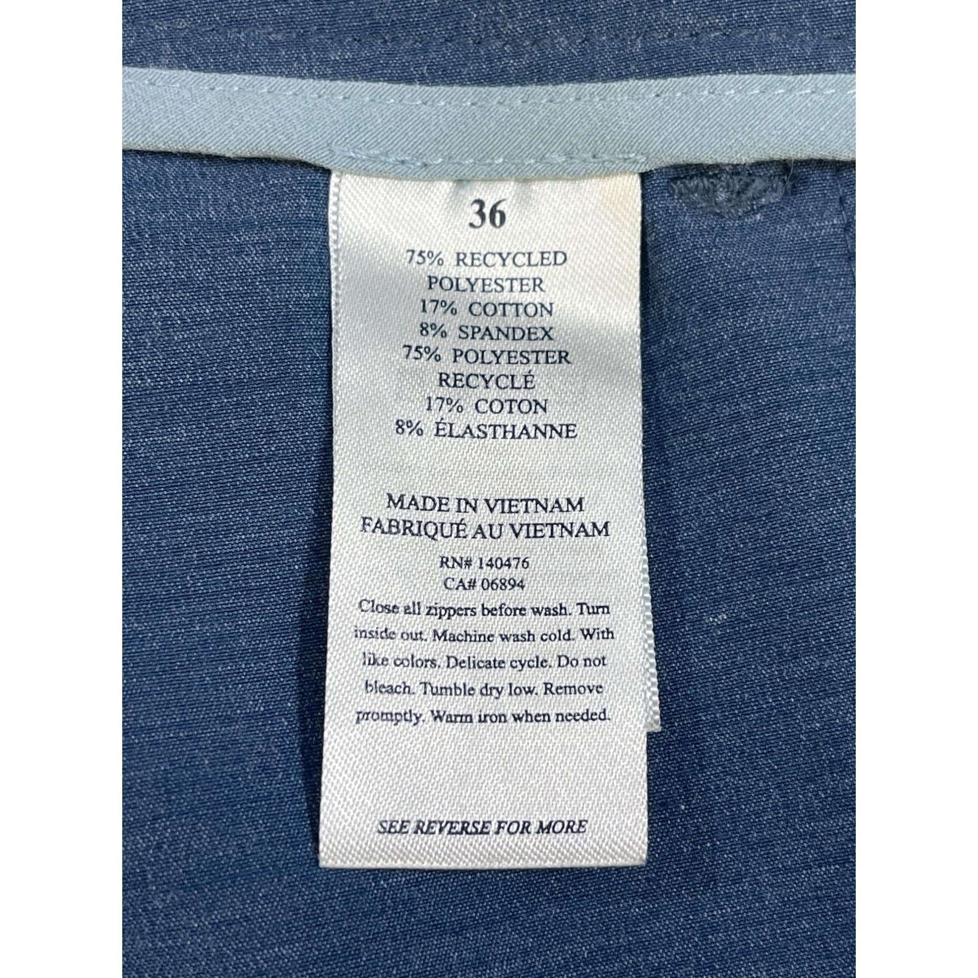 Faherty Faherty Mens Blue Loop Belt All Day Shorts Size 36 SKU 6368 Size US 36 / EU 52 - 5 Thumbnail