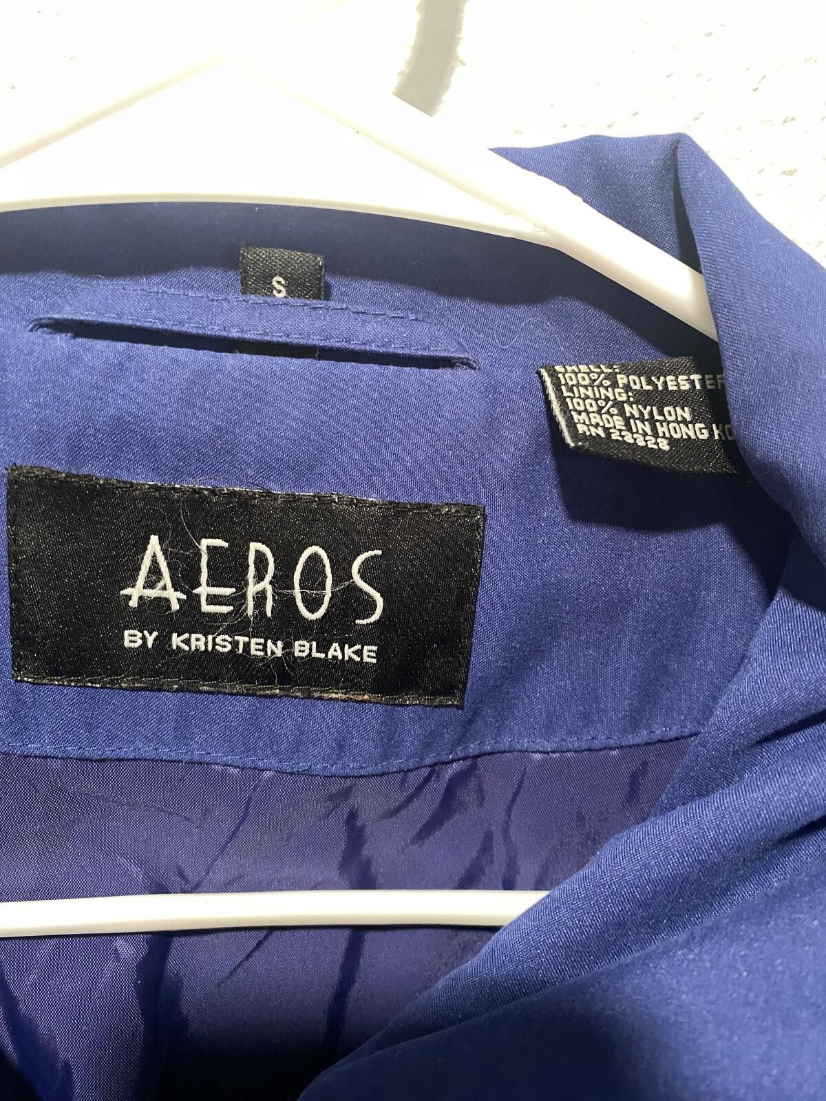 Aeropostale Aeros Blue Lightweight Jacket with Adjustable Waist Size M / US 6-8 / IT 42-44 - 4 Thumbnail