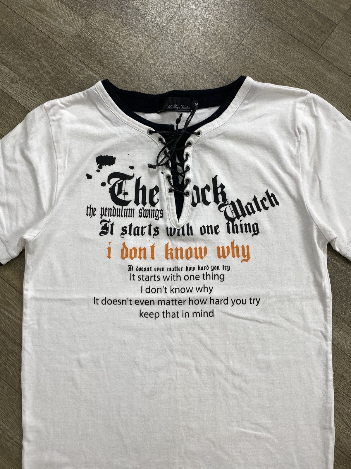 If Six Was Nine 2000s The Boys Garden Poem Punk Seditionaries Lgb Laces Tee Size US S / EU 44-46 / 1 - 2 Thumbnail