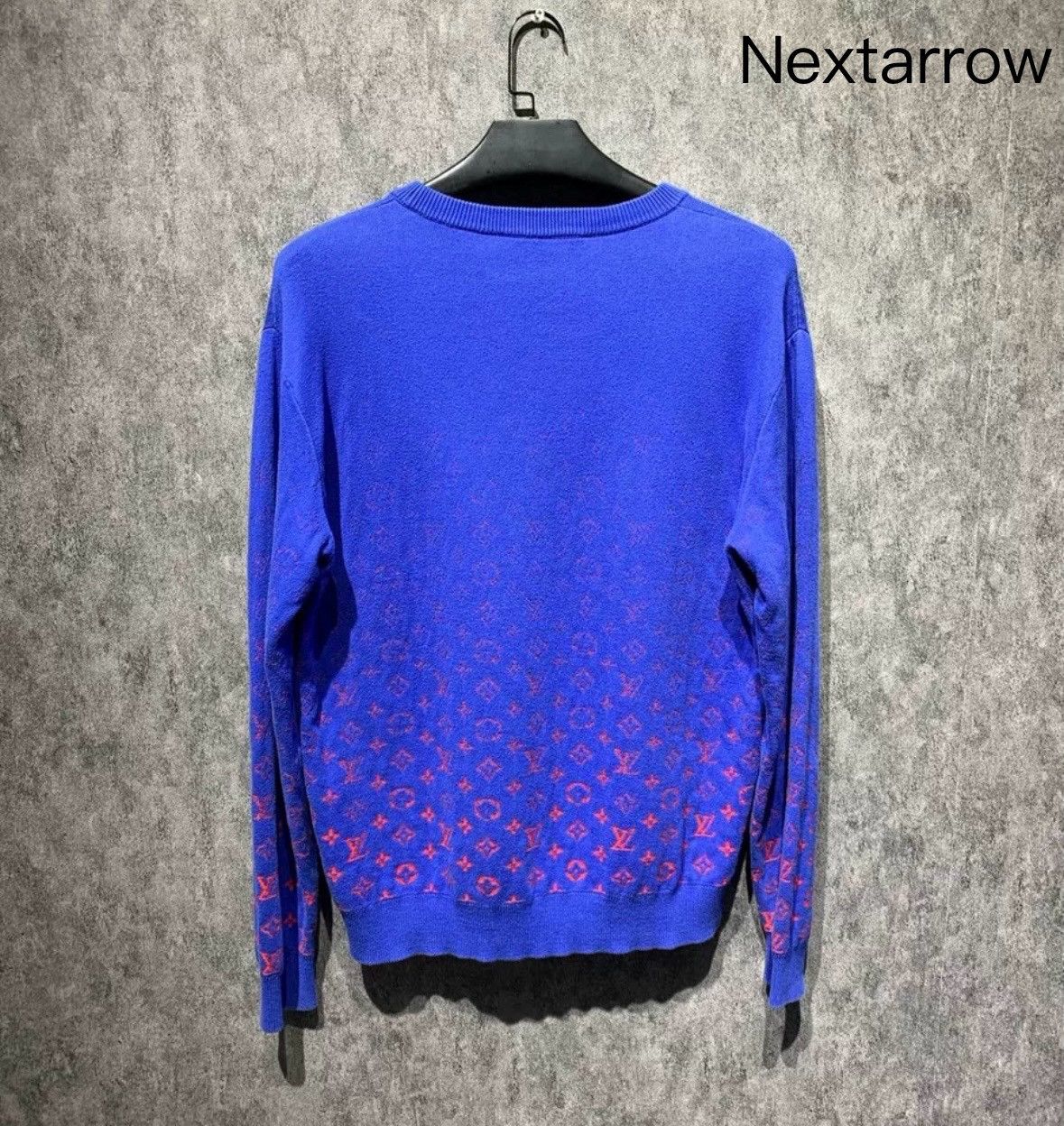 Louis Vuitton Louis Vuitton Red blue gradient knitted sweater Size US L / EU 52-54 / 3 - 2 Thumbnail